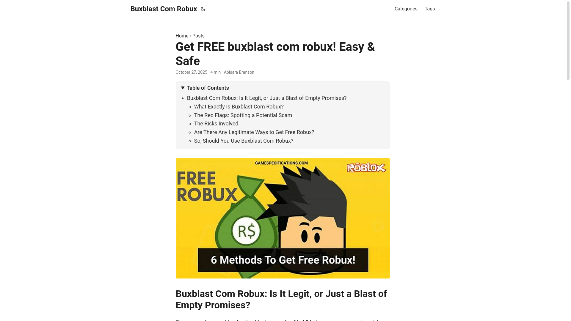 website screenshot of https://buxblast-com-robux.pages.dev/