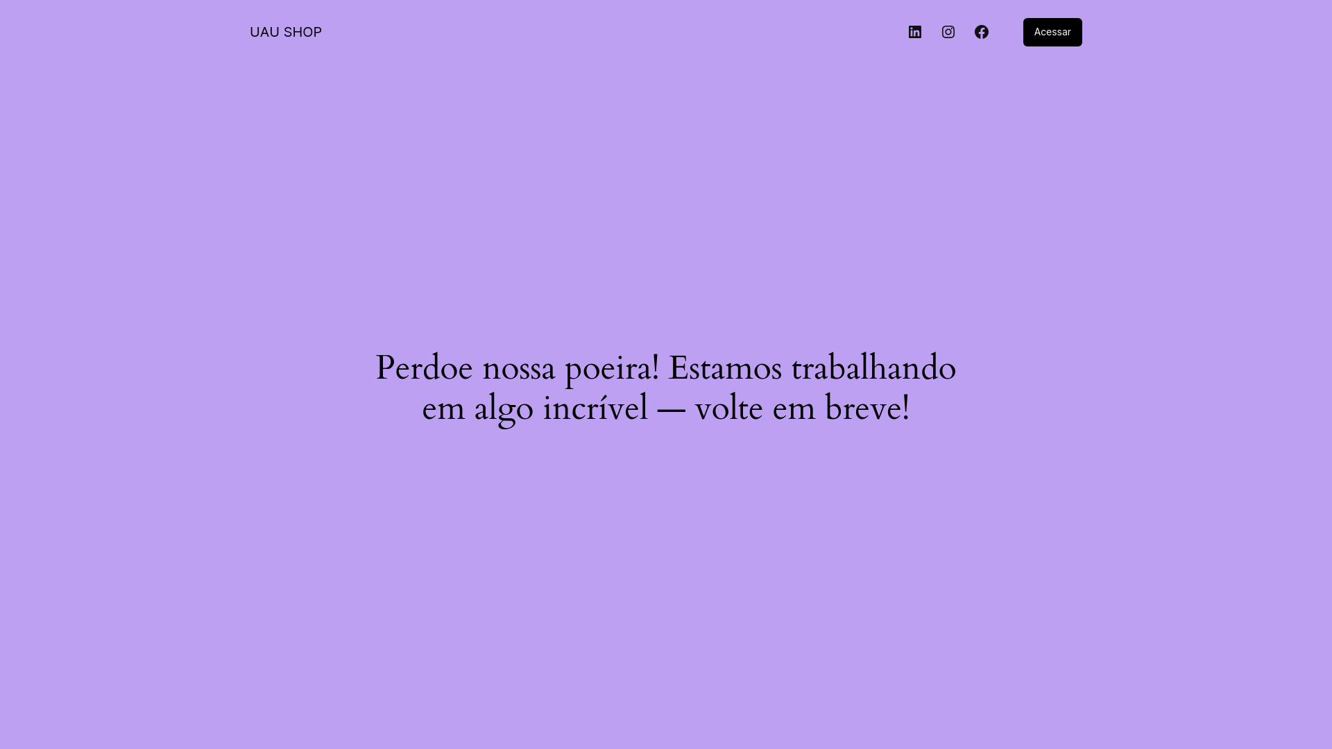 website screenshot of http://uaushop.pedrowebsites.com/