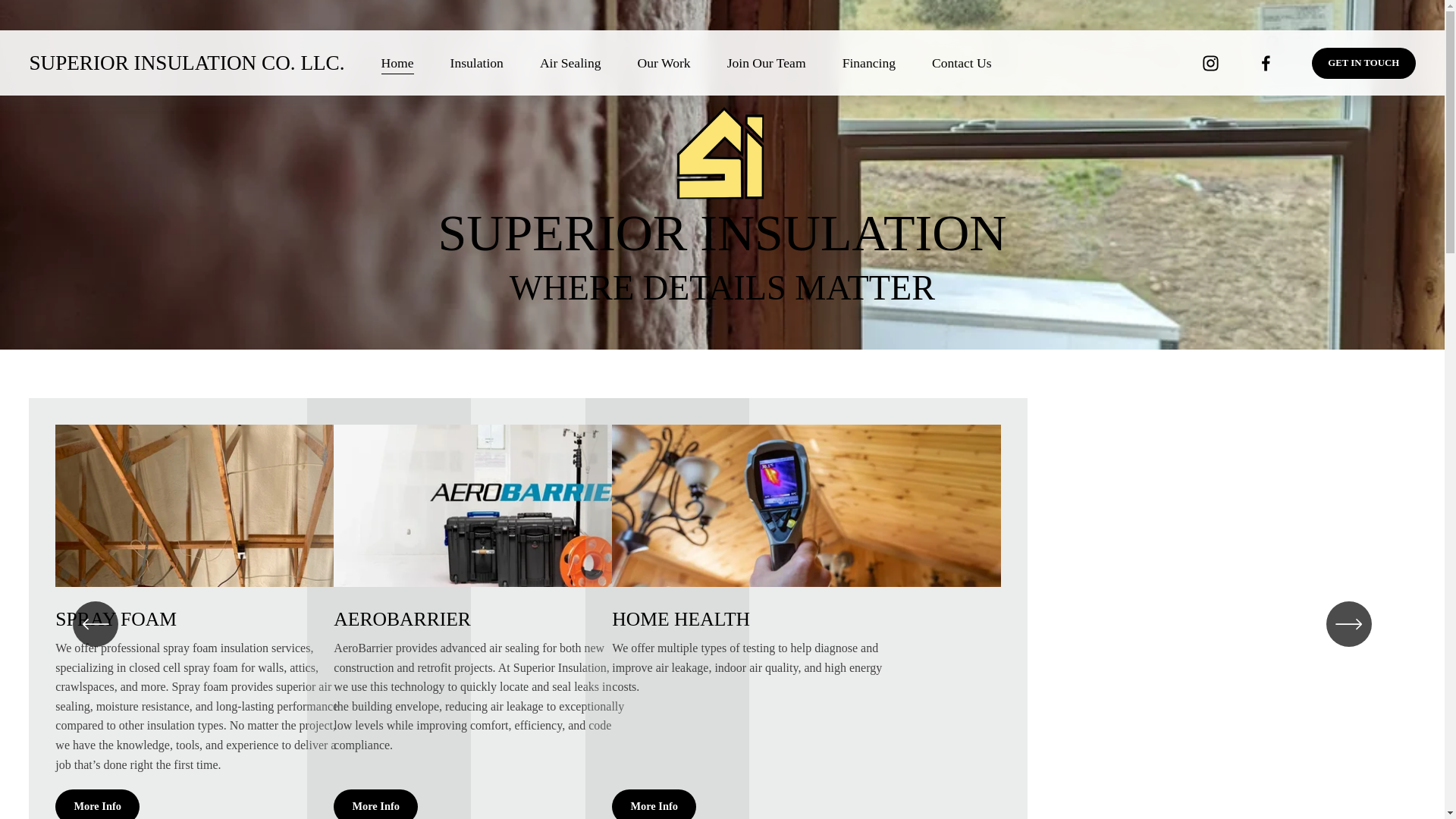 website screenshot of https://superiorspokane.com/