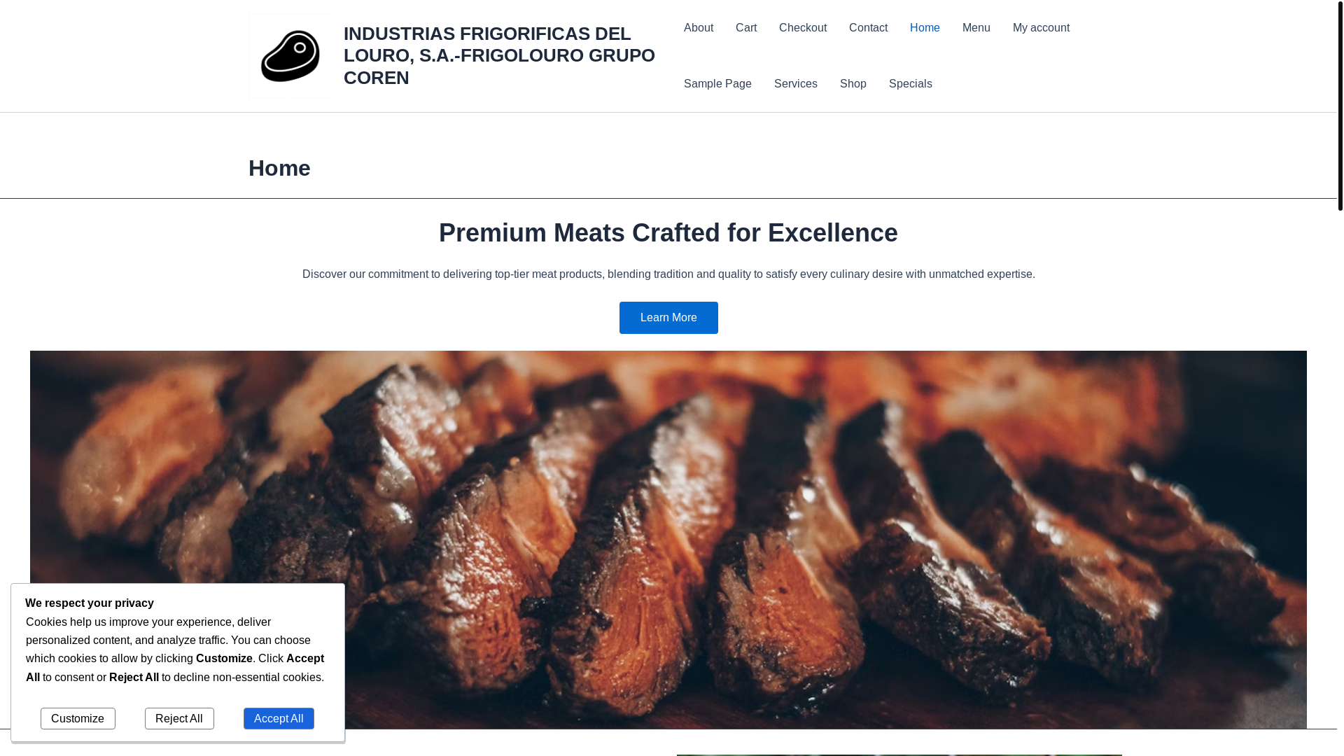 website screenshot of https://corens.es/