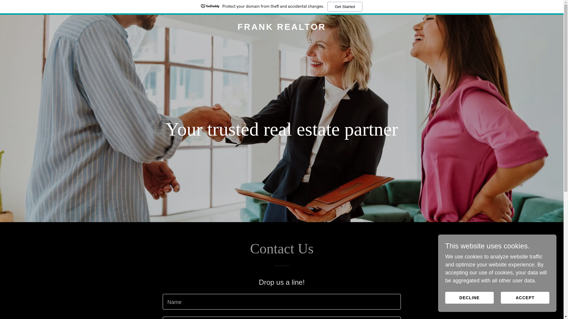 website screenshot of https://frankgrealtor.com/