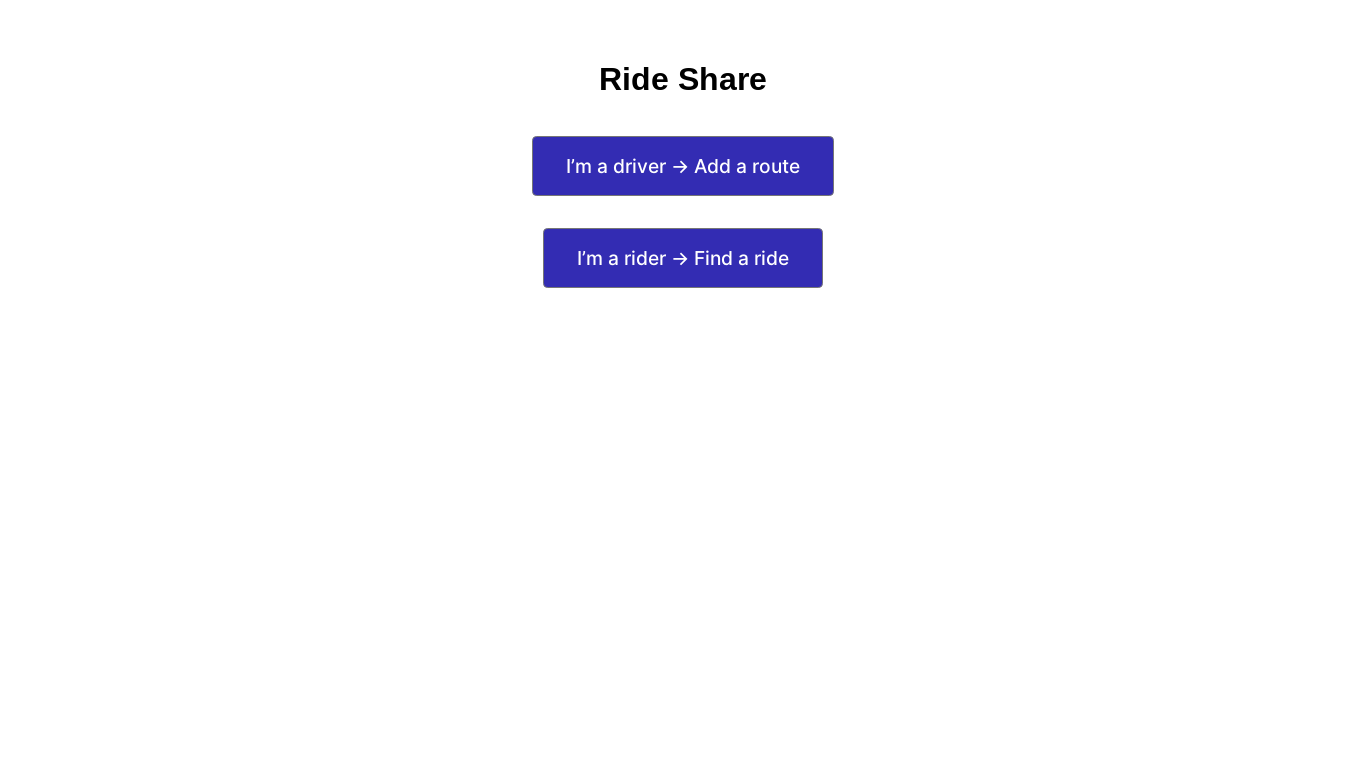 website screenshot of https://rideshare-3pm.pages.dev/