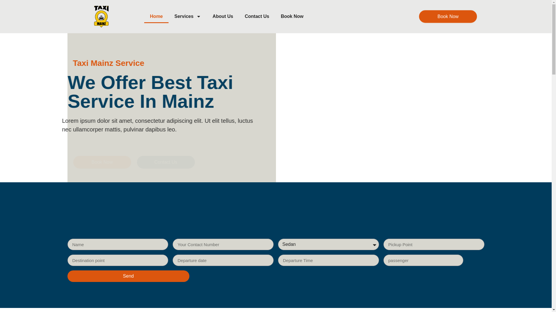 website screenshot of https://taximainzer.de/