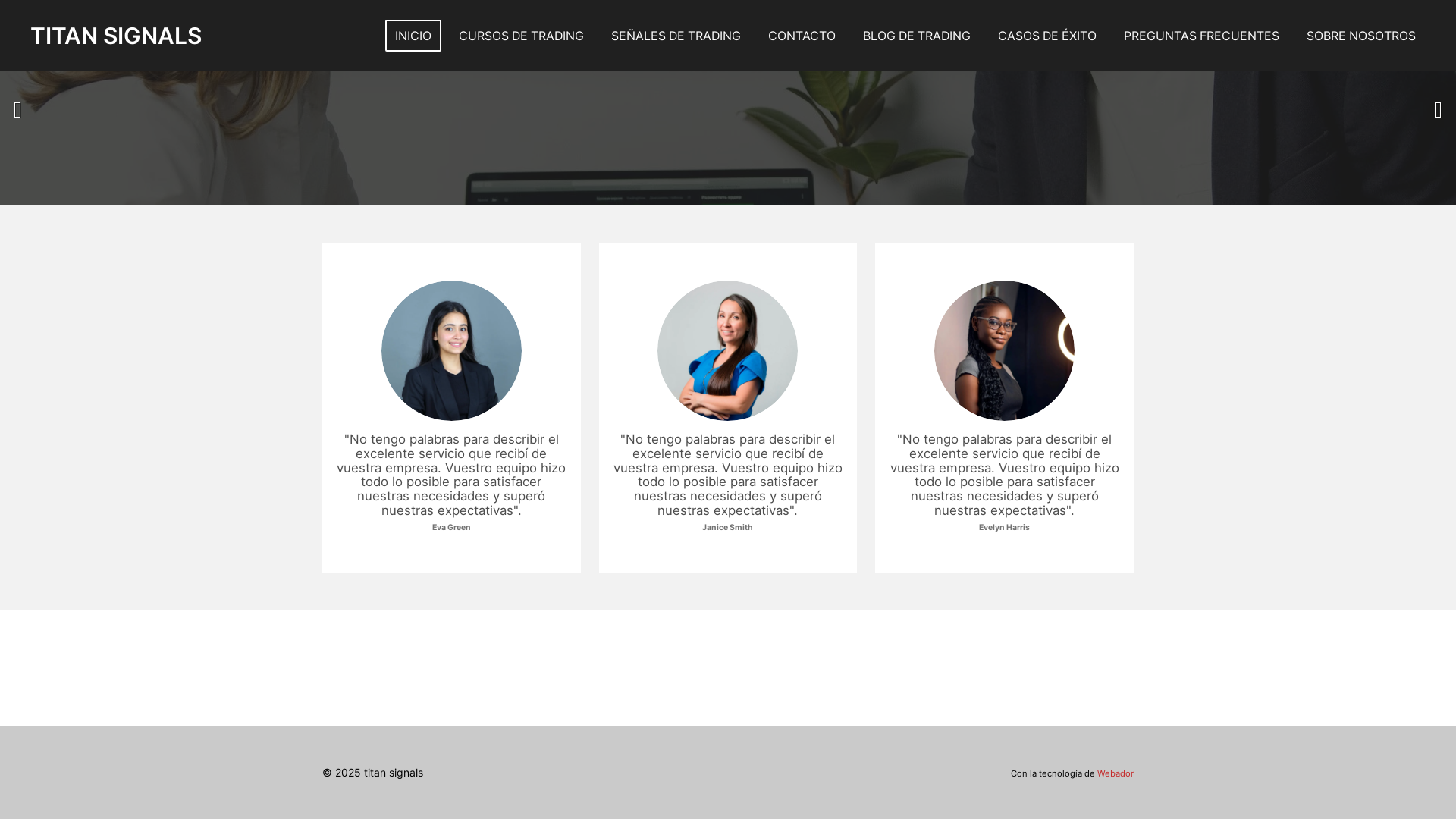 website screenshot of https://titansignalsfx.com/