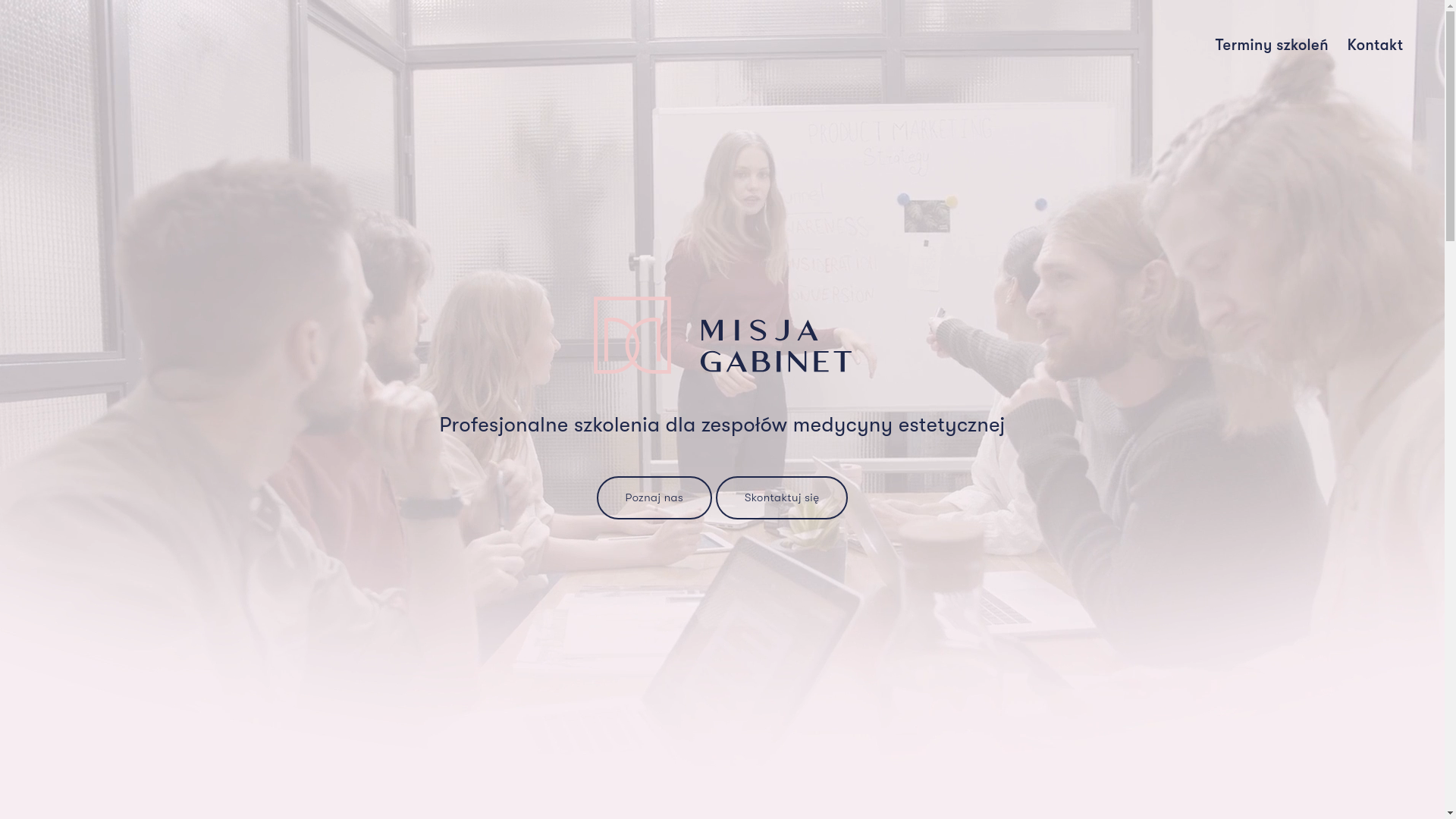 website screenshot of https://misjagabinet.pl/