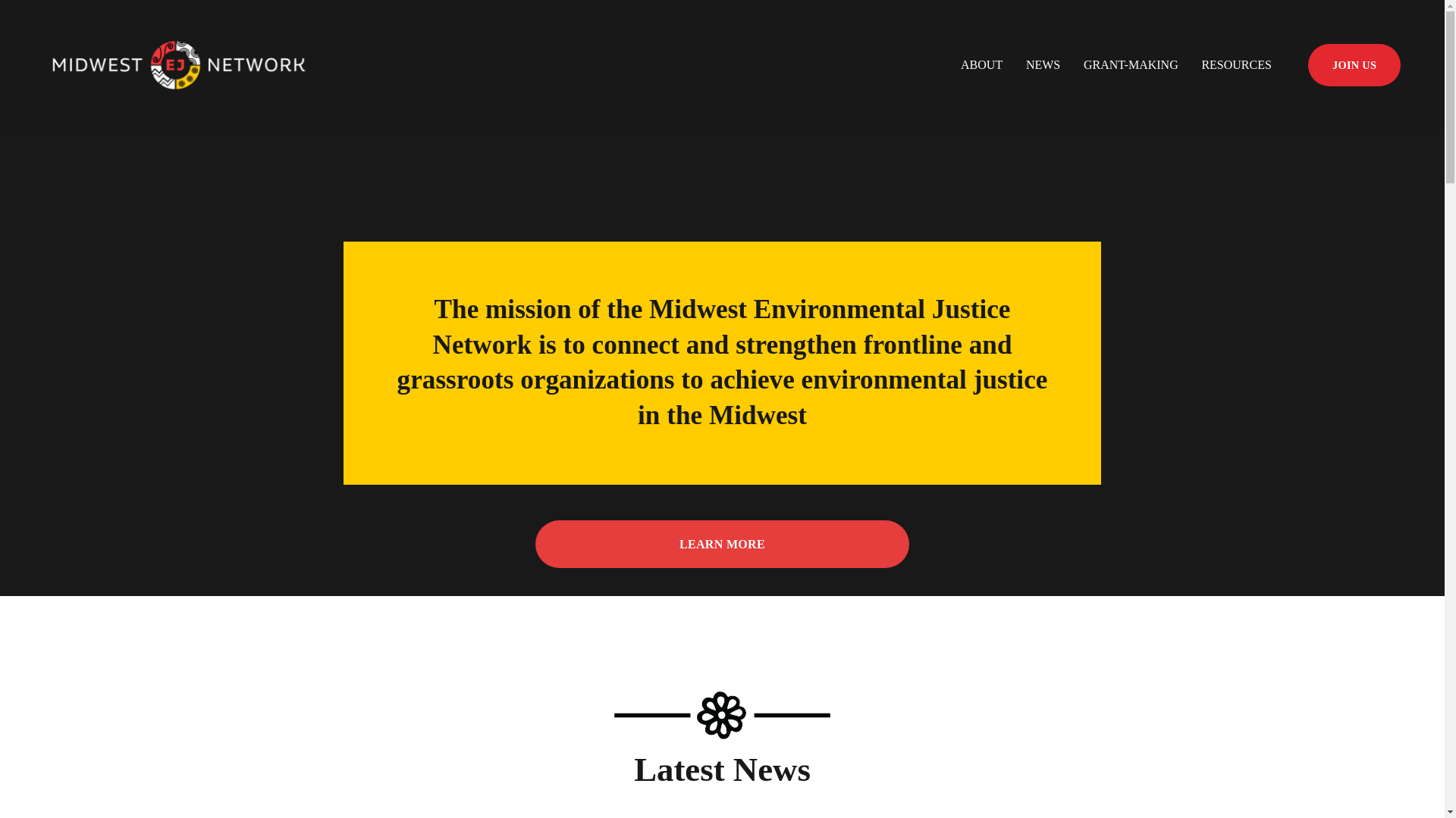 website screenshot of https://reinvestmidwest.org/