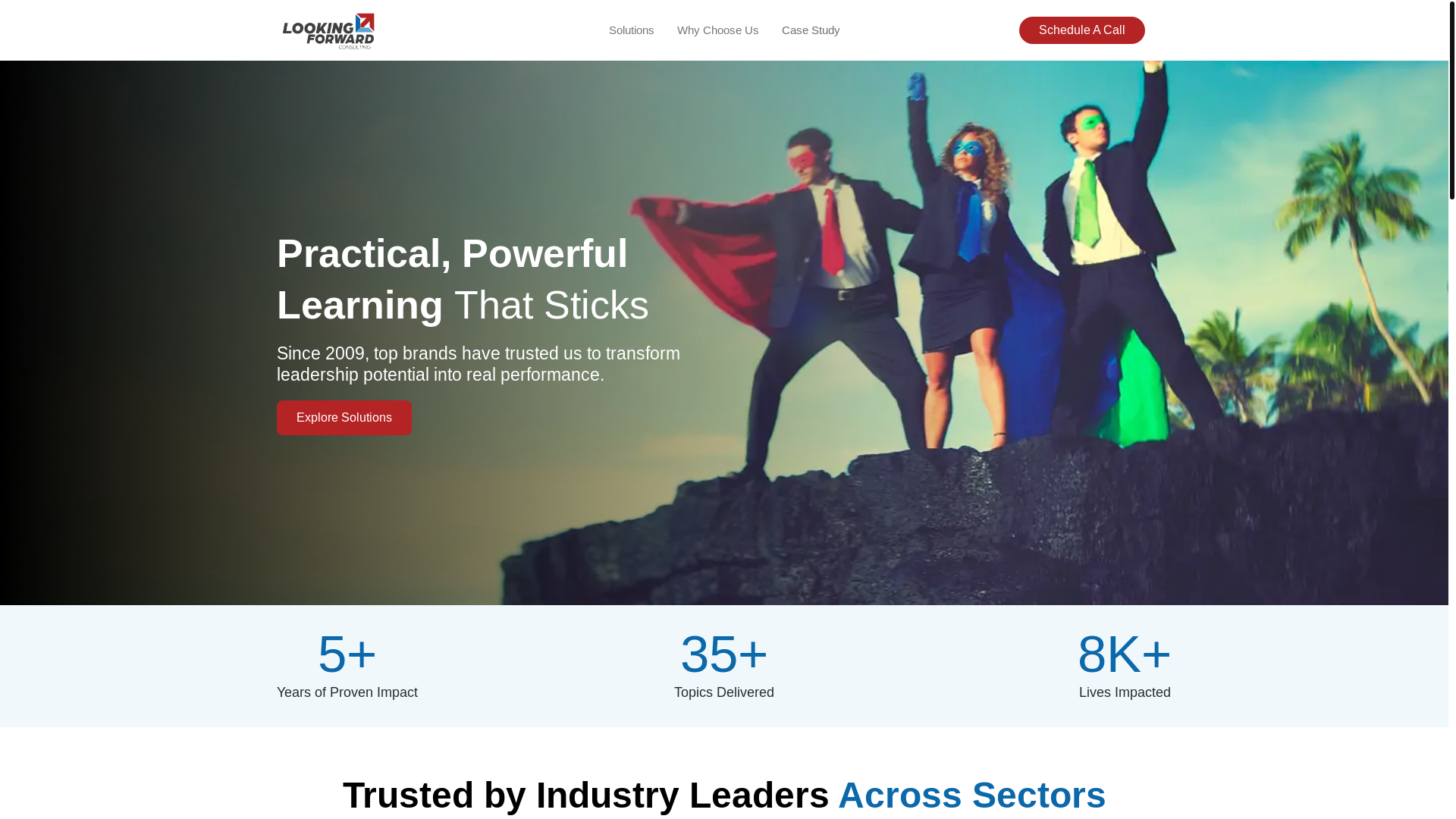 website screenshot of https://proforwardconsulting.com/