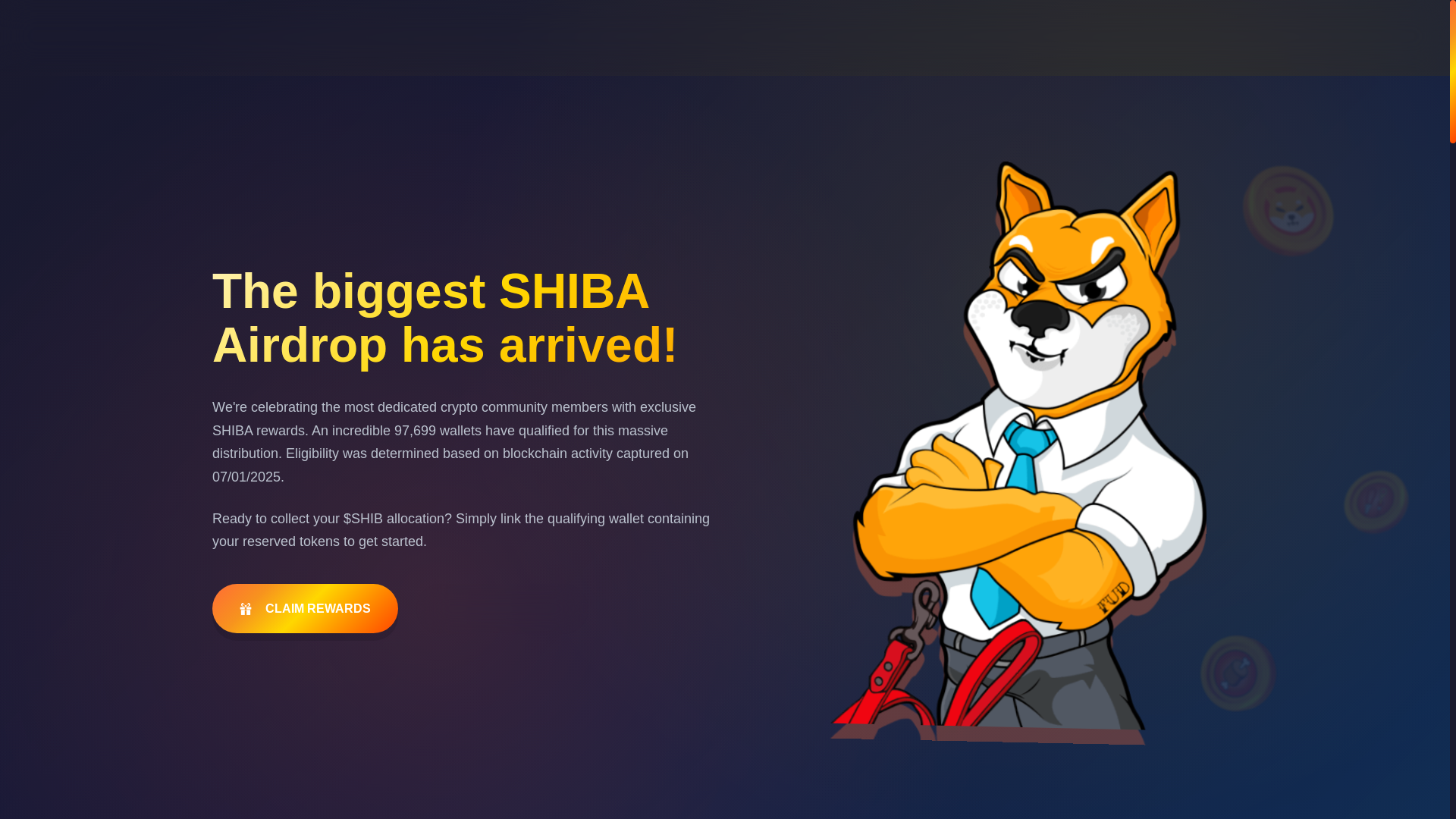 website screenshot of https://shibtoken-fund.com/
