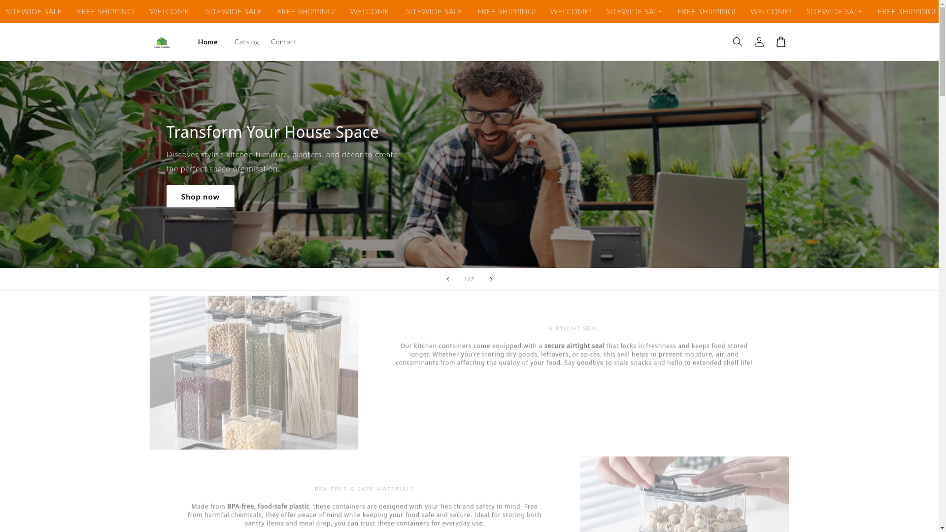 website screenshot of https://homeverdure.store/