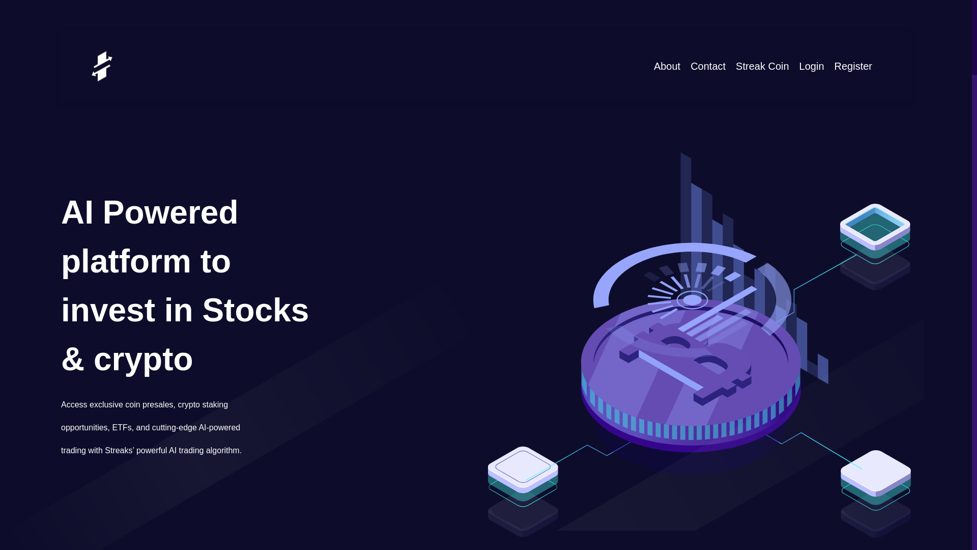 website screenshot of http://trade-streak.com/