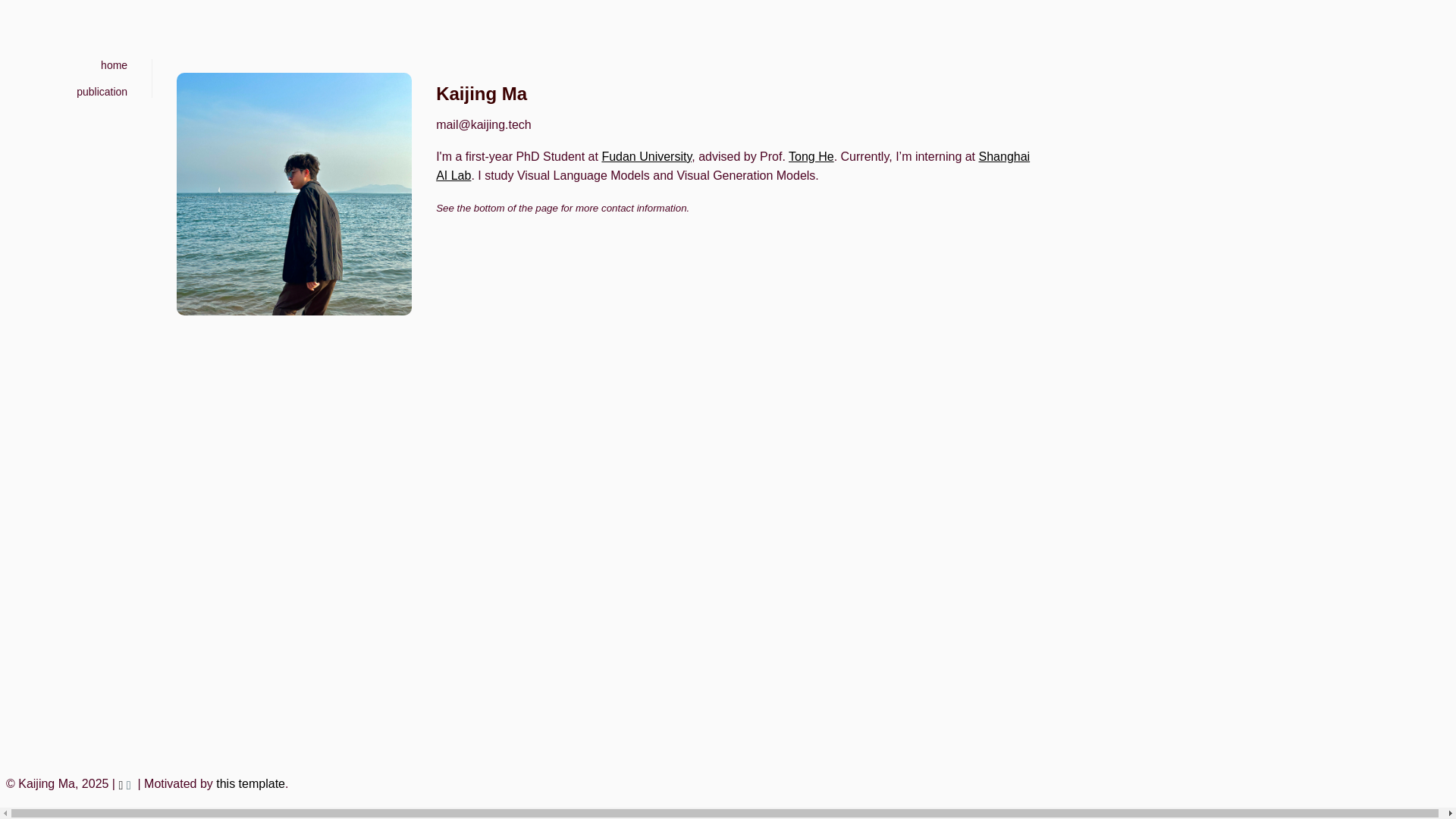 website screenshot of https://kaijing-tech.pages.dev/
