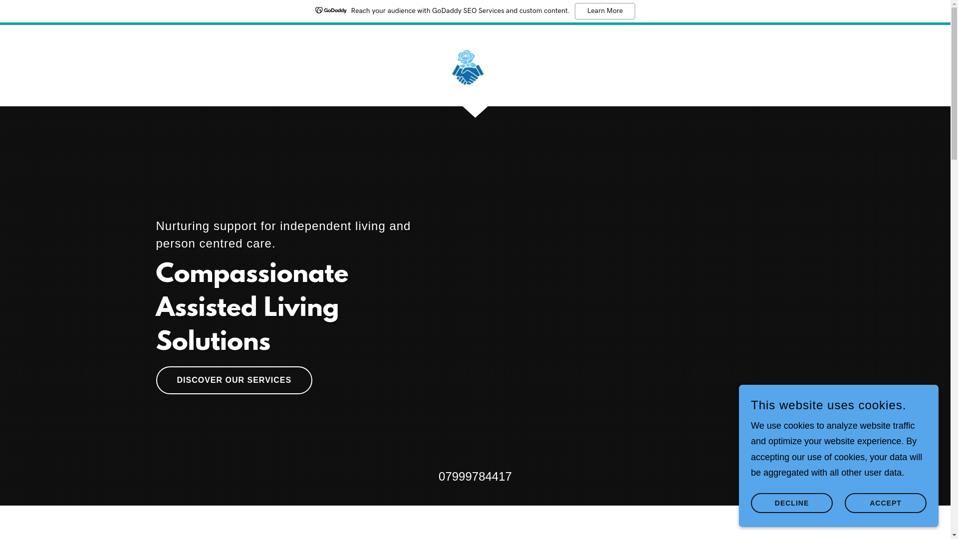 website screenshot of https://anglosupportedliving.uk/