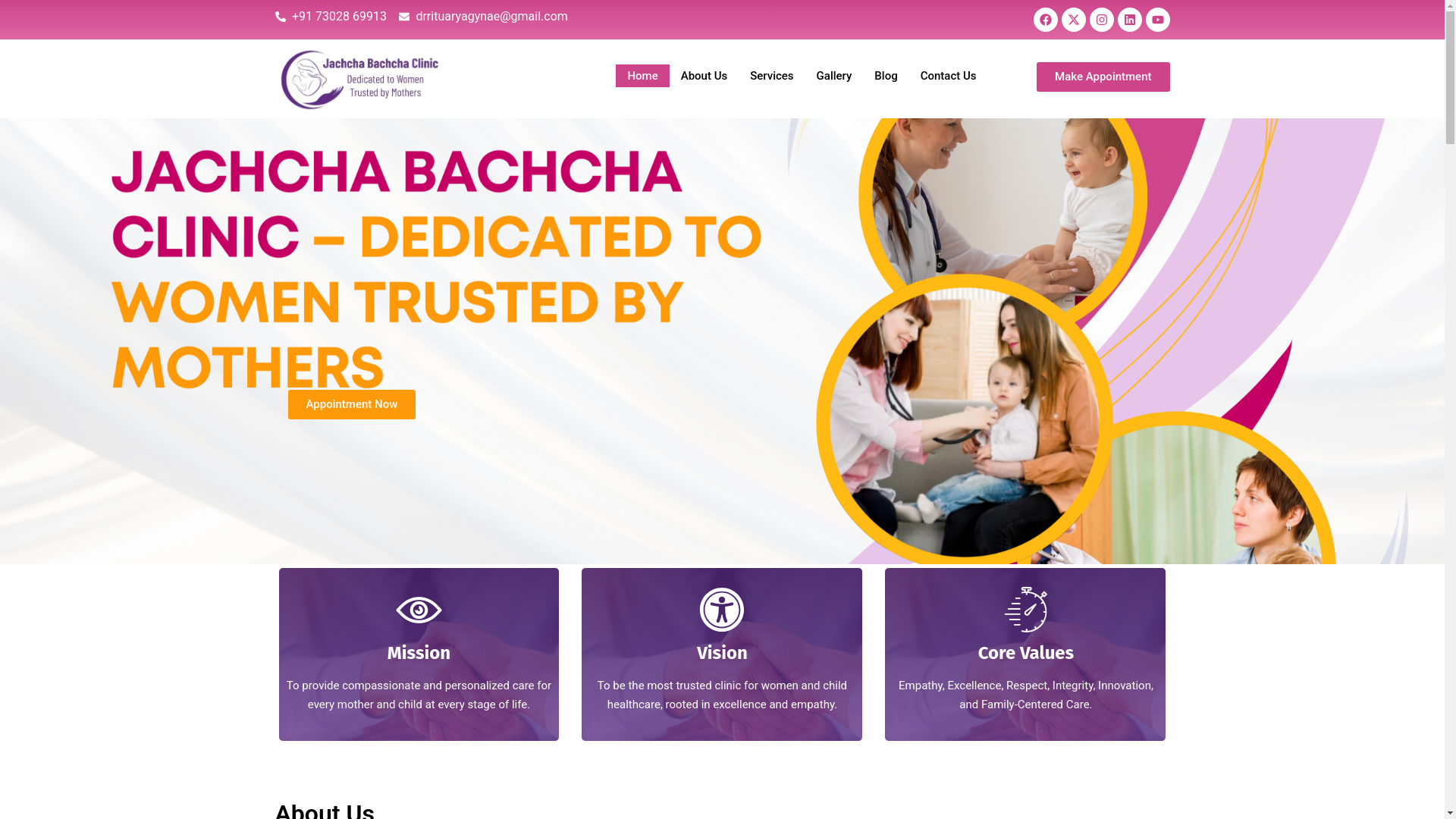 website screenshot of https://jachchabachchaclinic.com/