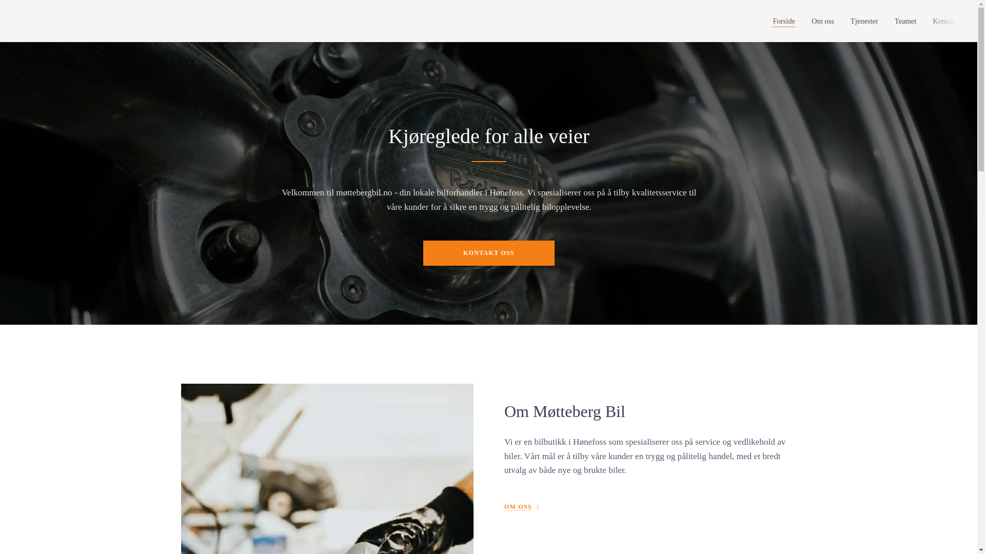 website screenshot of https://mottebergbil.no/