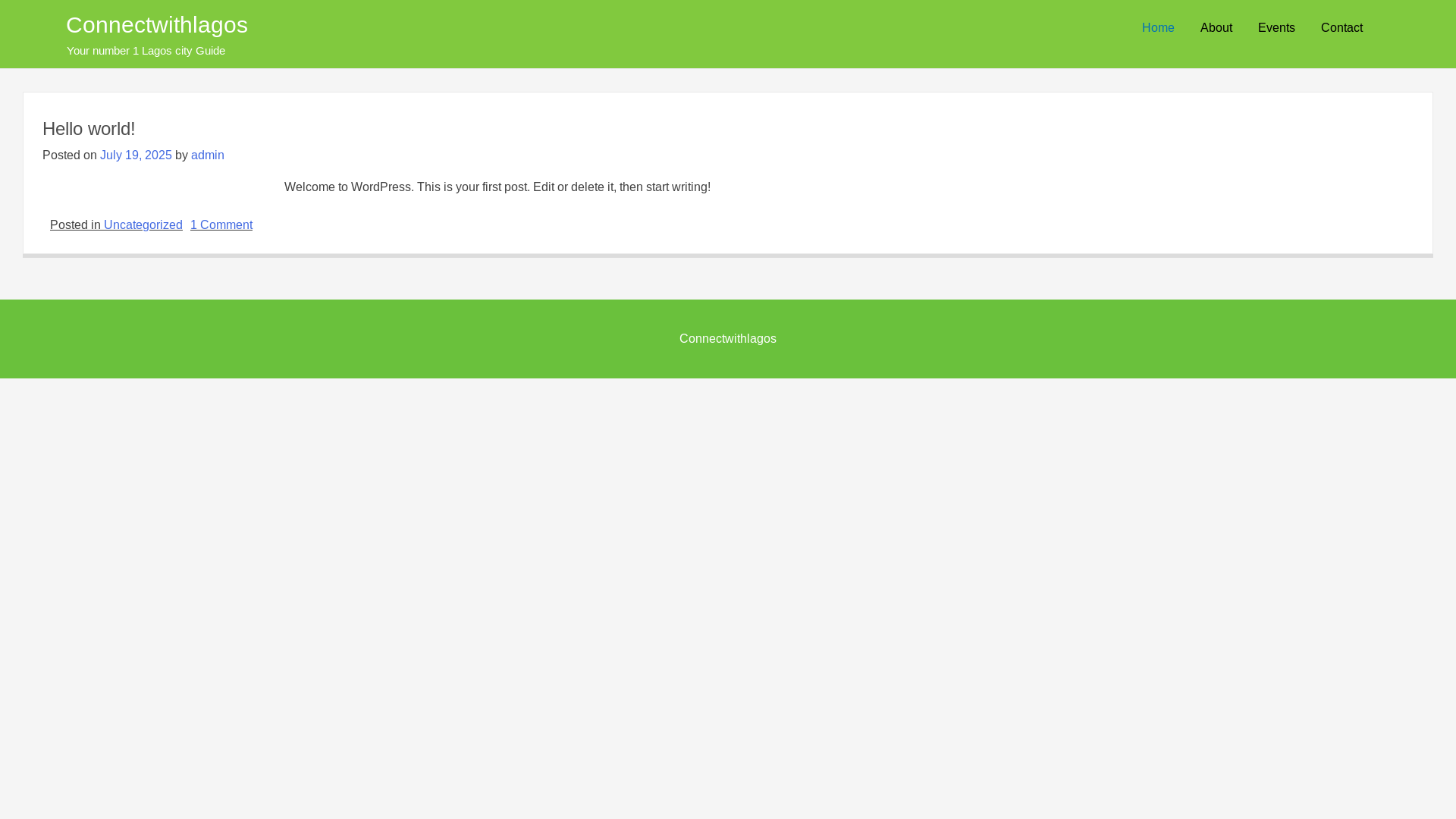 website screenshot of https://connectwithlagos.com/