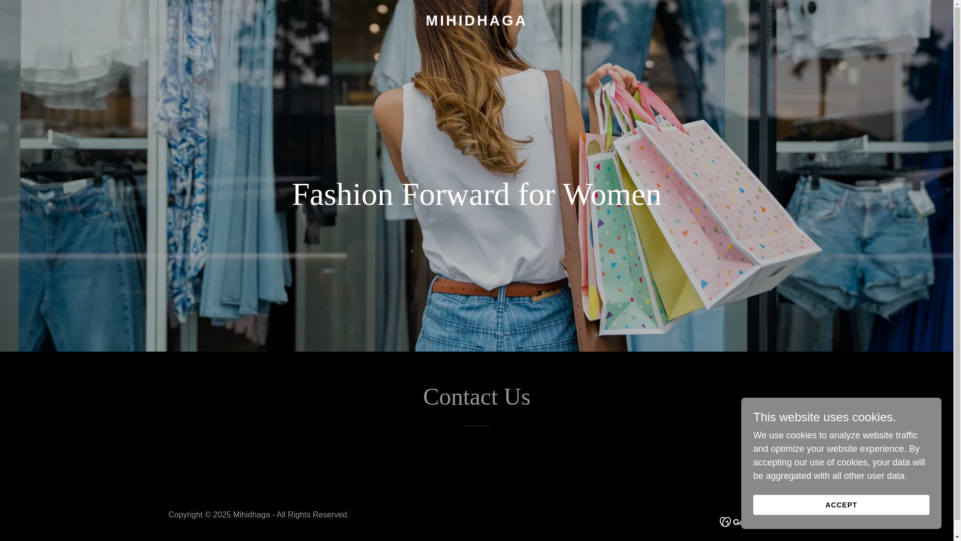 website screenshot of https://mihidhaga.com/