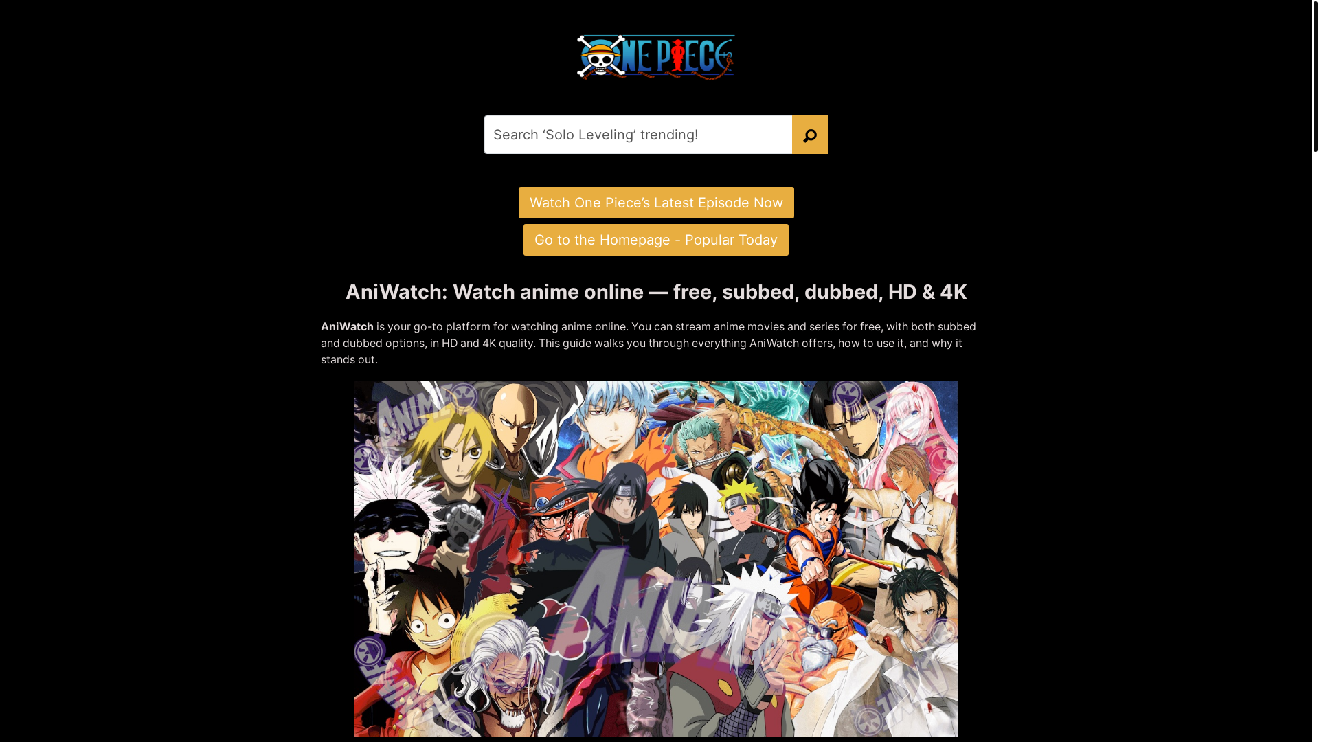 website screenshot of https://aniwatch-10d.pages.dev/