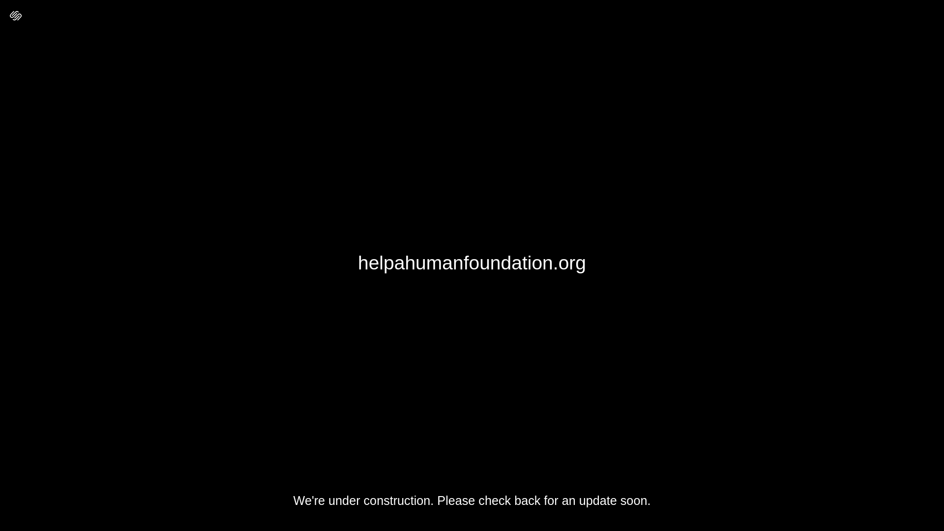 website screenshot of https://helpahumanfoundation.org/