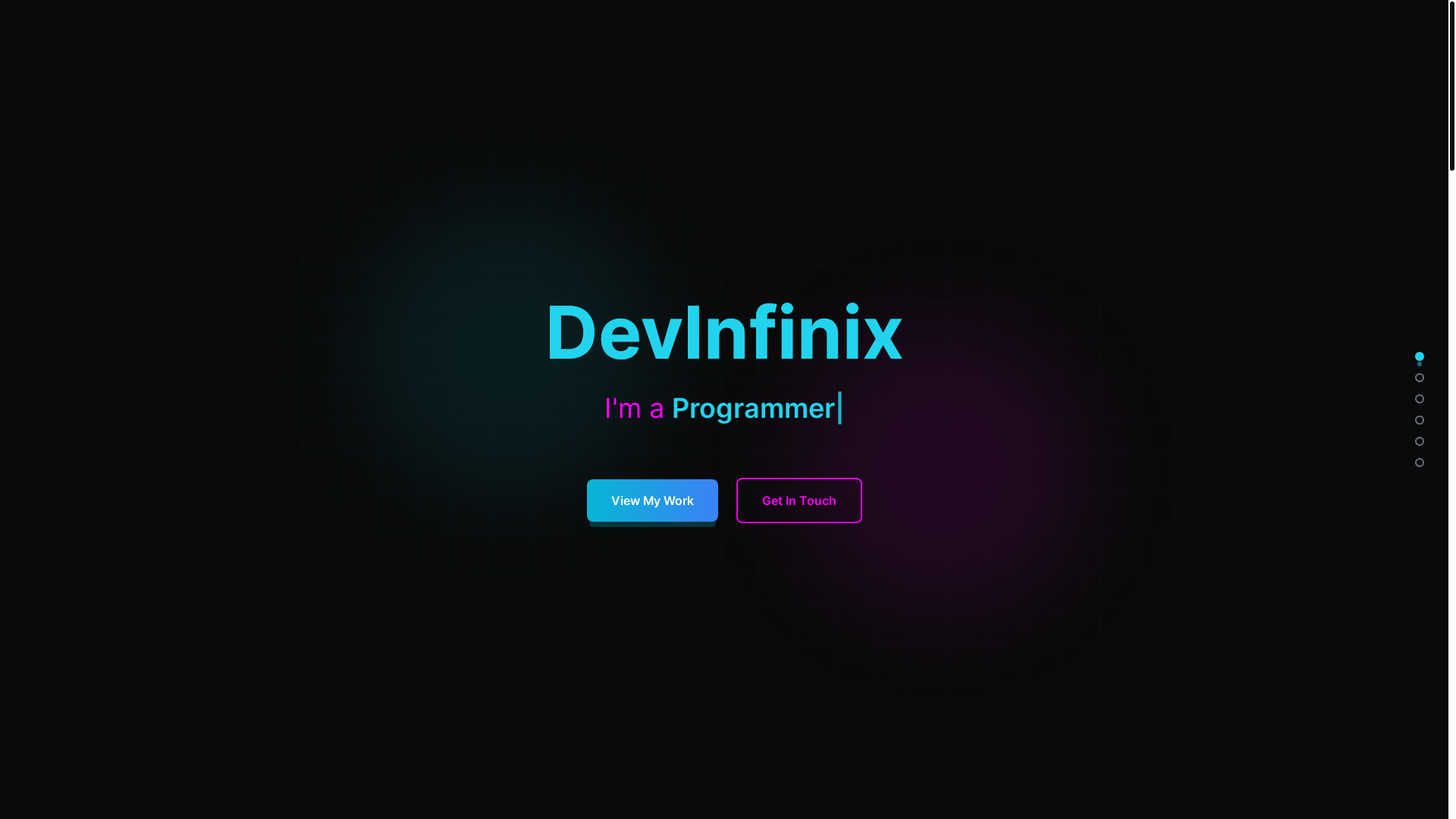website screenshot of https://devinfinix.pages.dev/