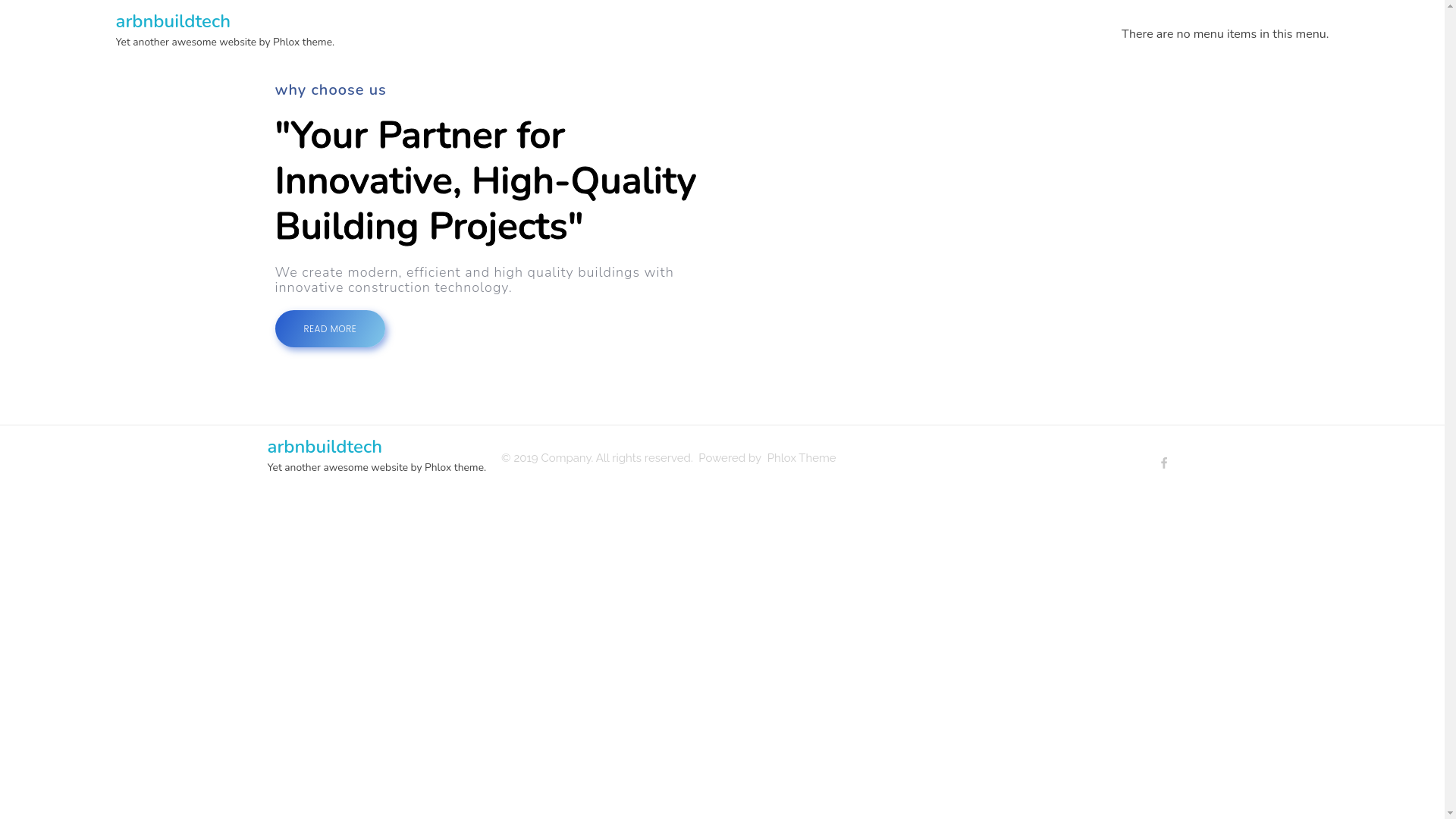 website screenshot of https://arbnbuildtech.in/