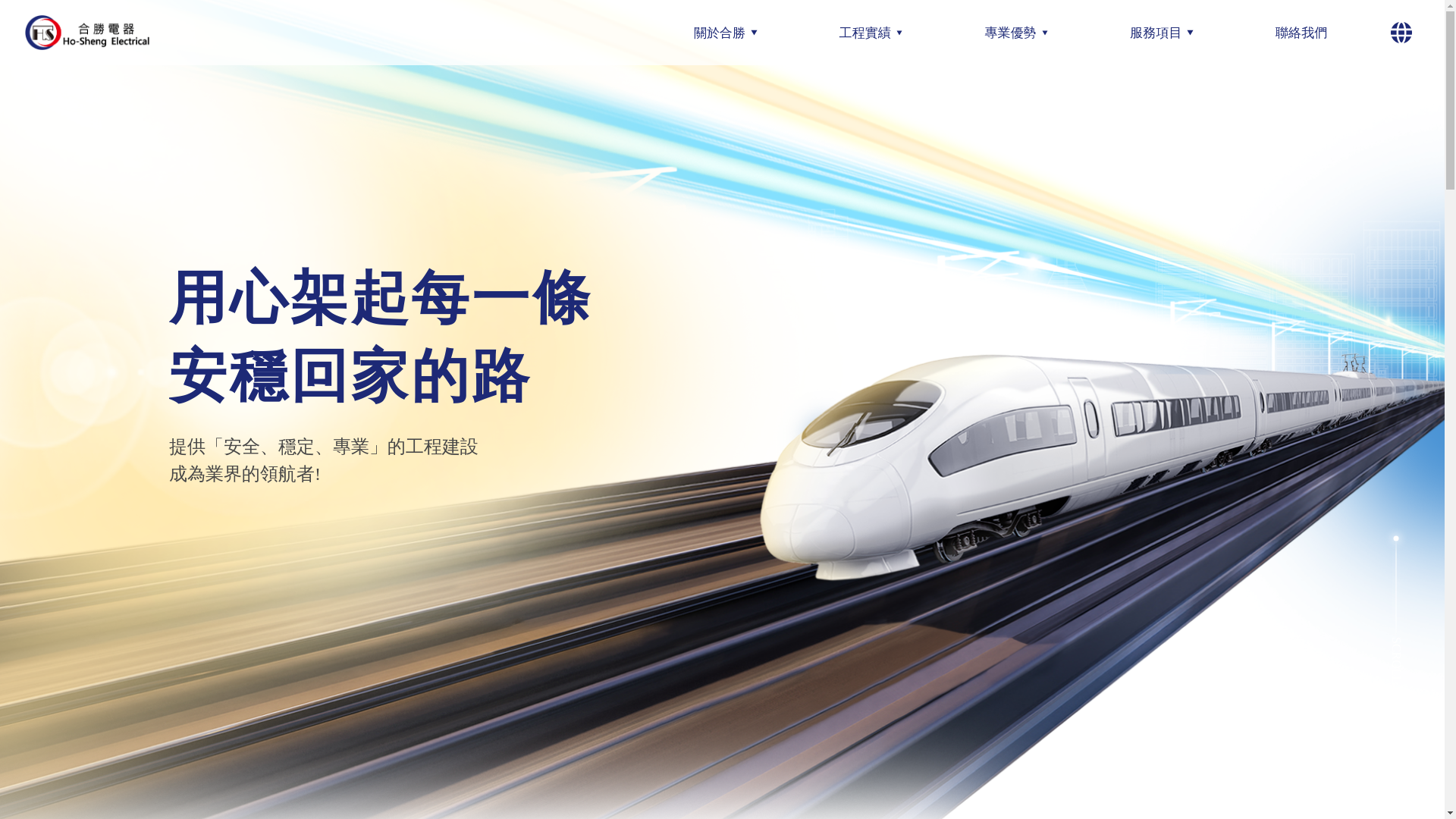 website screenshot of https://hselec.com.tw/