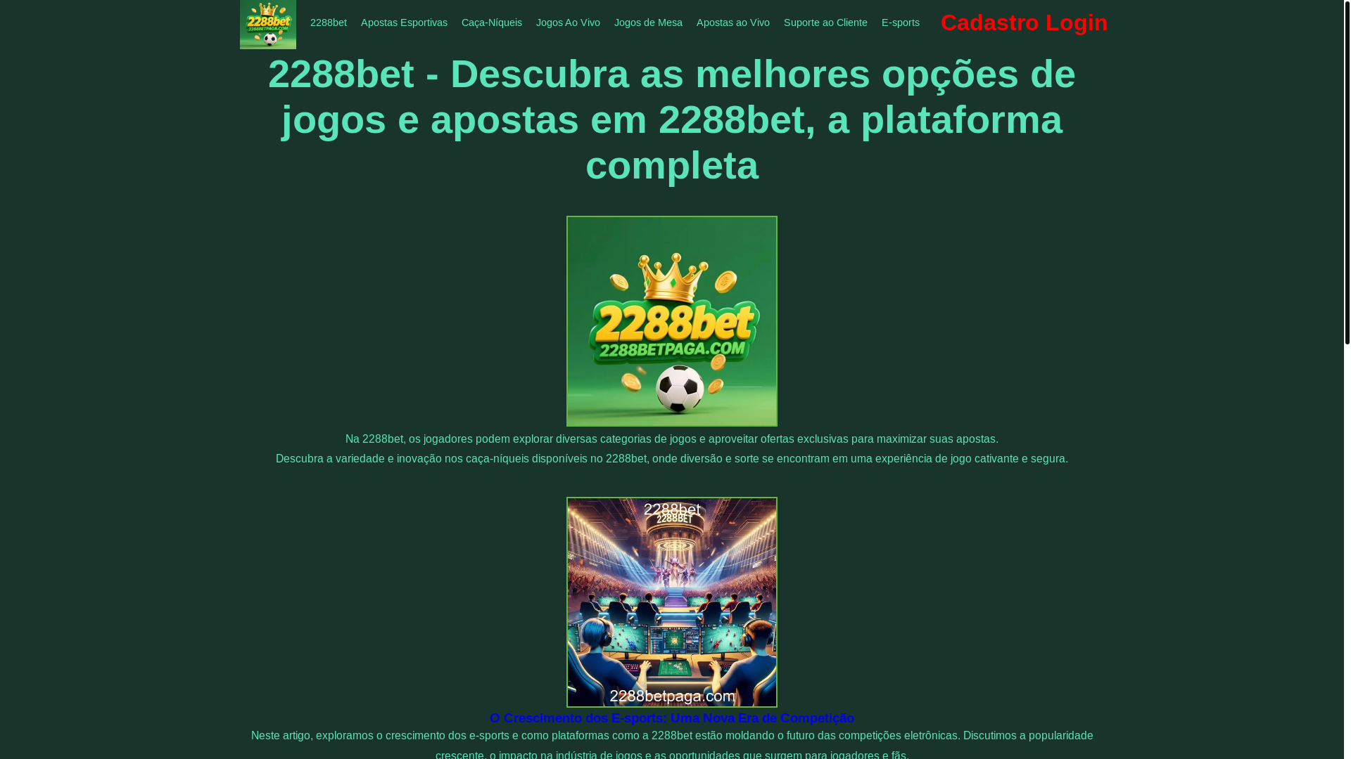 website screenshot of https://2288betpaga.com/