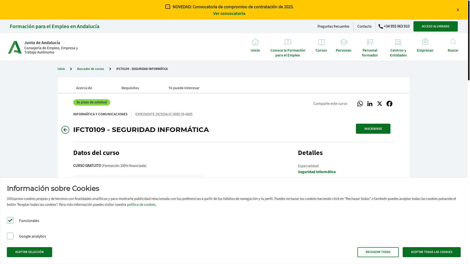 website screenshot of https://lajunta.es/5r2j3