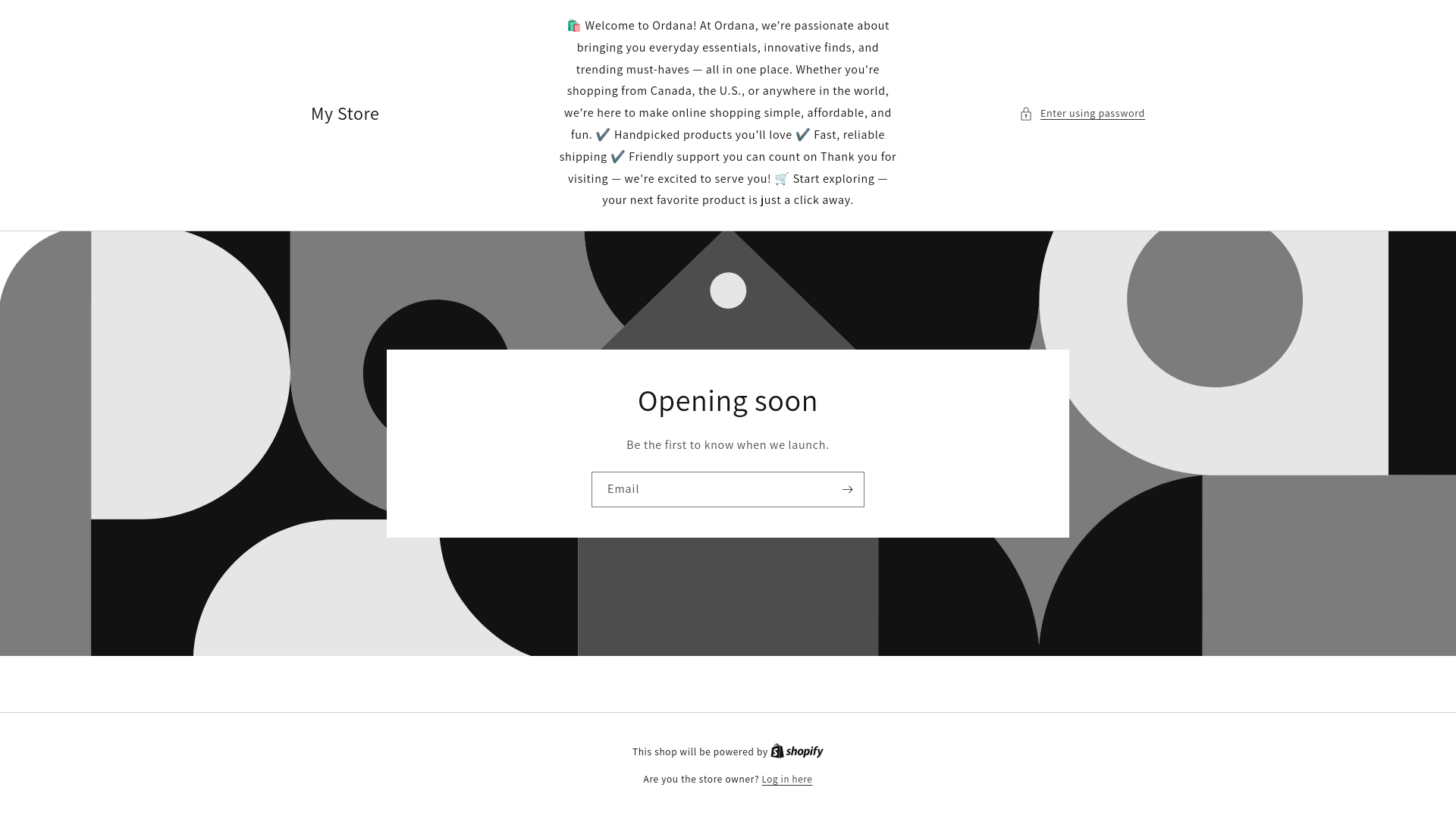 website screenshot of https://ordana.ca/