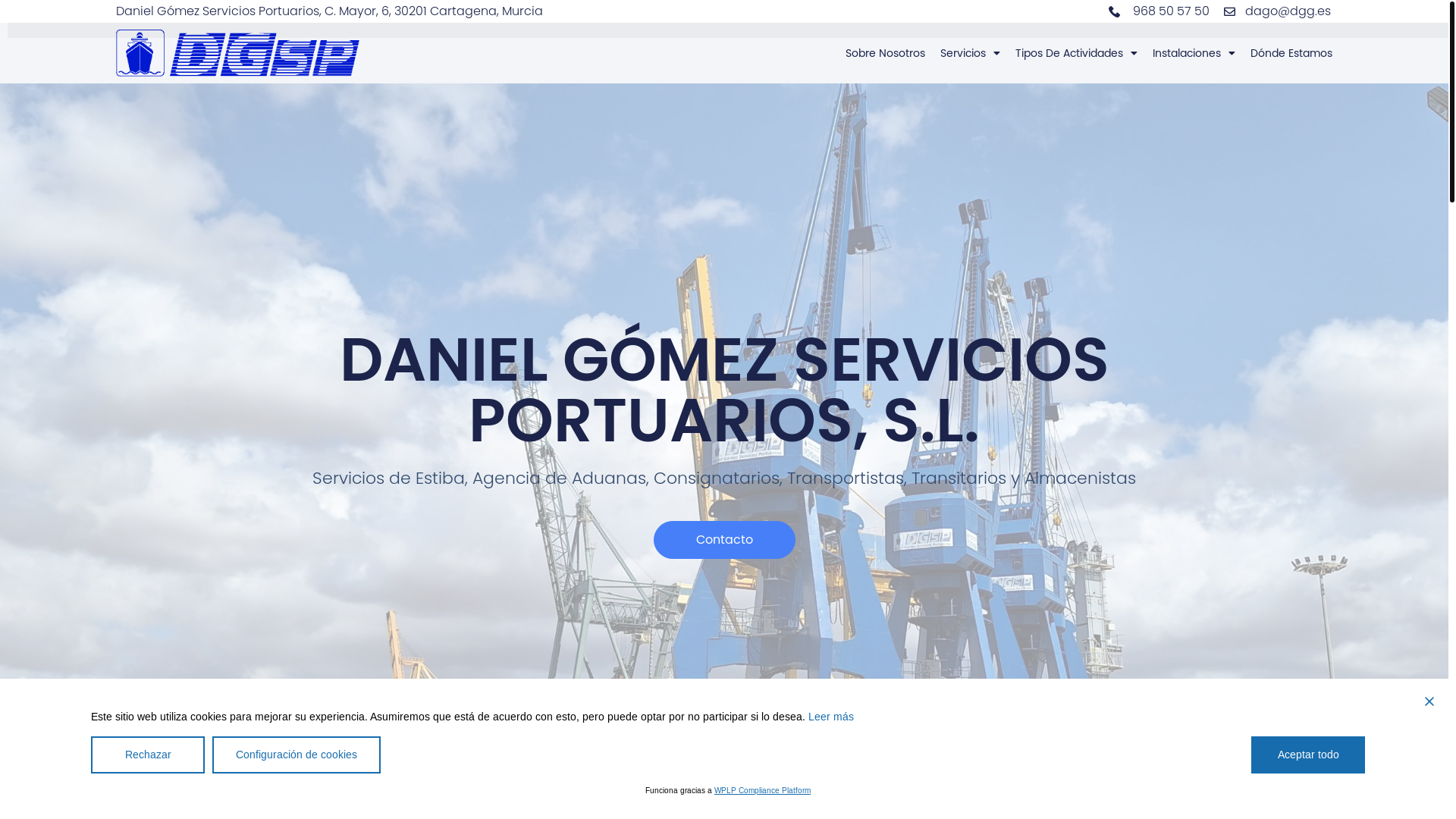 website screenshot of https://dgg.es/