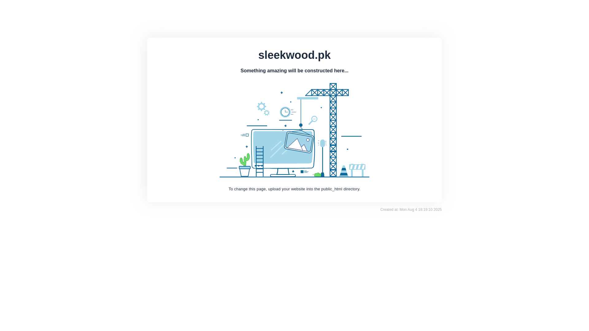 website screenshot of https://sleekwood.pk/
