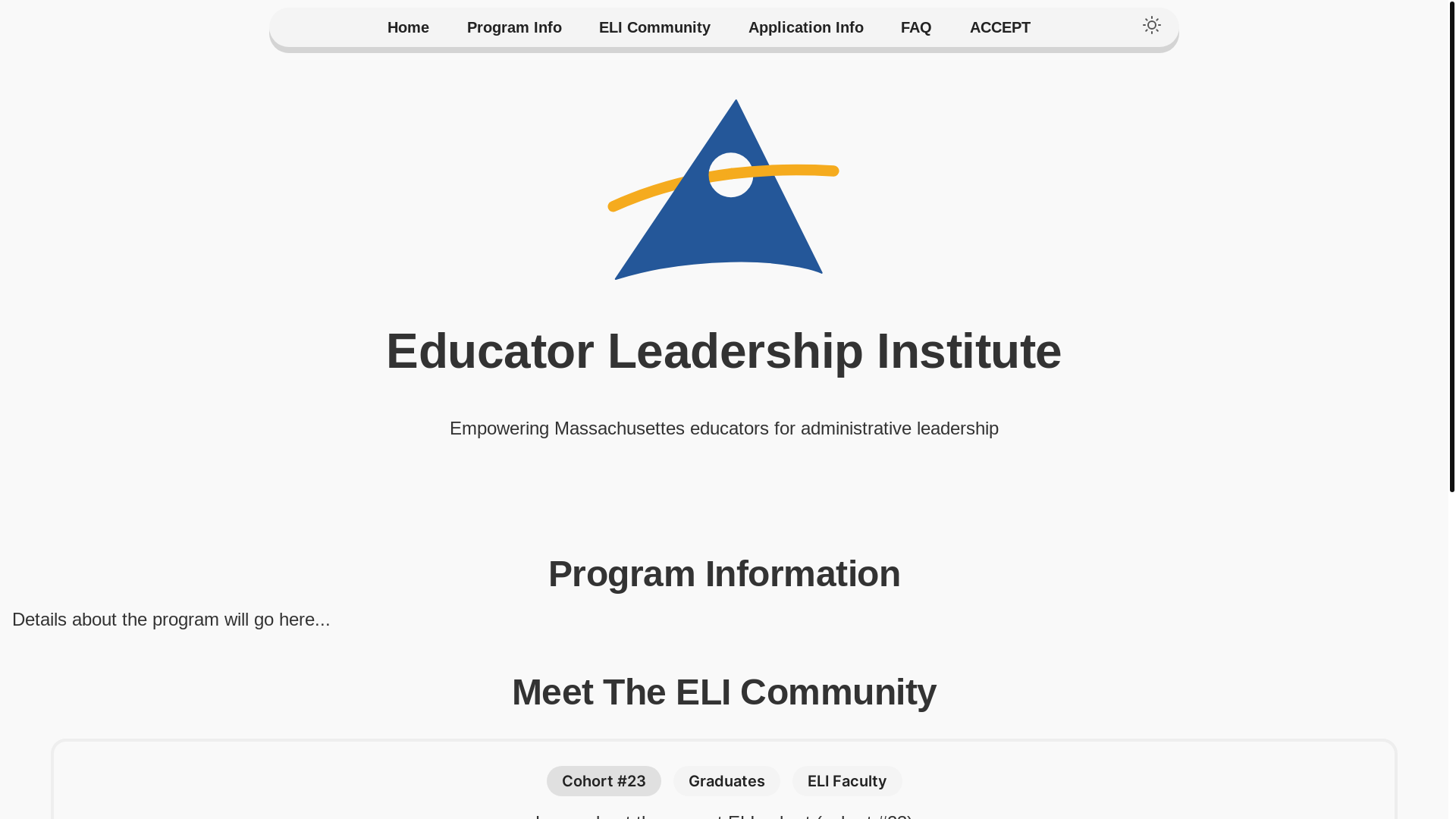 website screenshot of https://accept-eli.org/