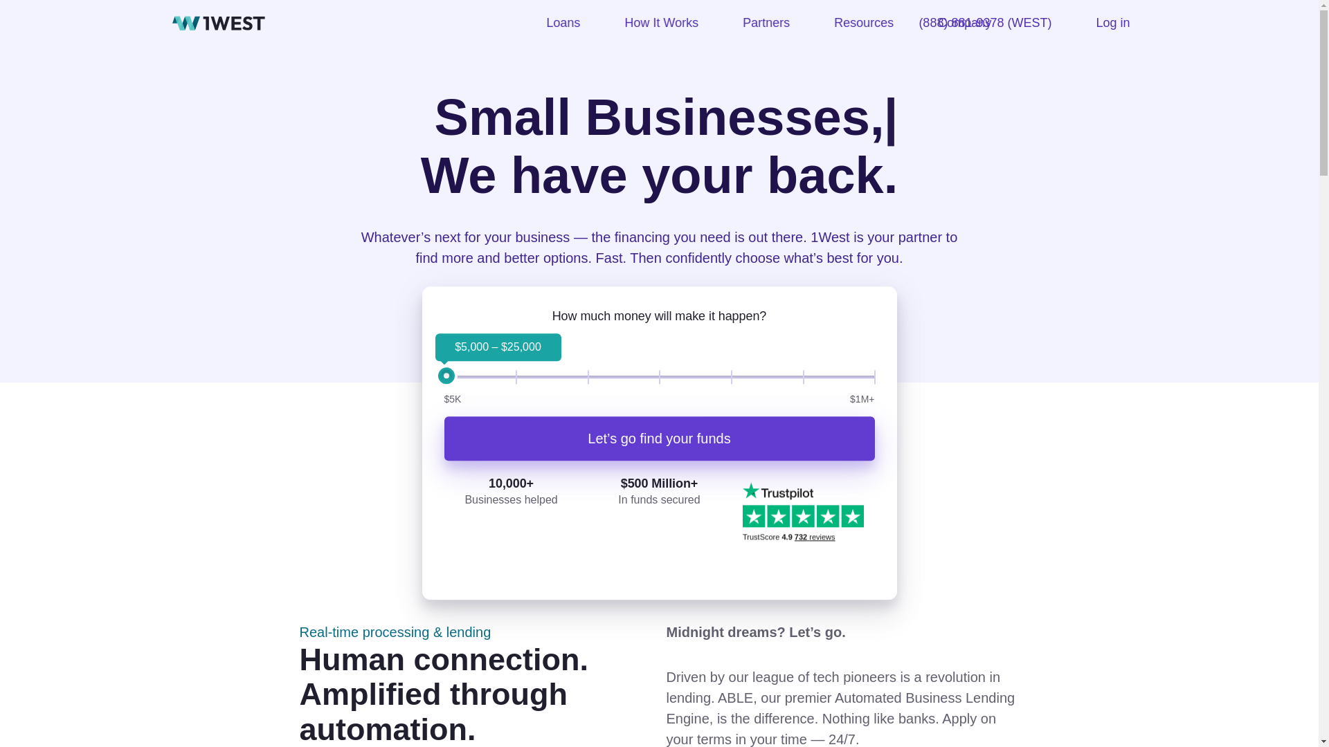 website screenshot of https://team1westfinance.info/