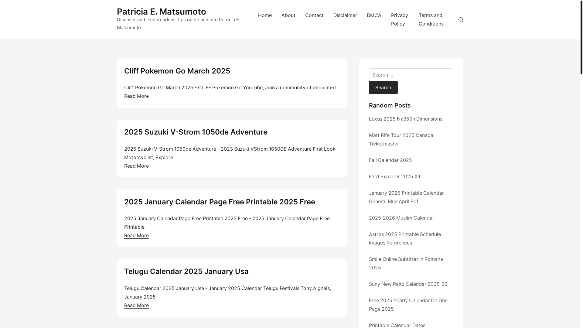 website screenshot of https://patriciaematsumoto.pages.dev/
