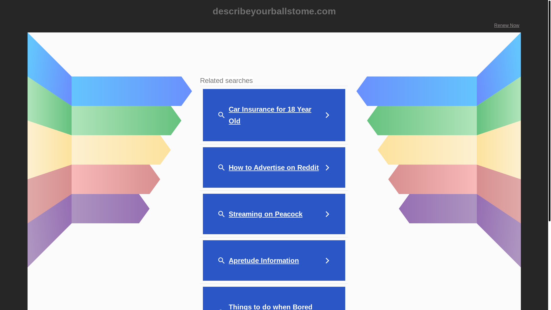 website screenshot of https://describeyourballstome.com/