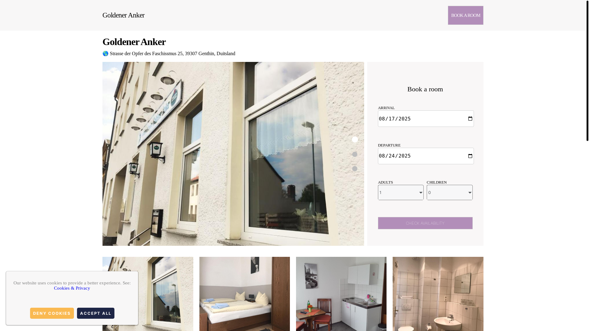 website screenshot of https://goldener-anker.com.es/