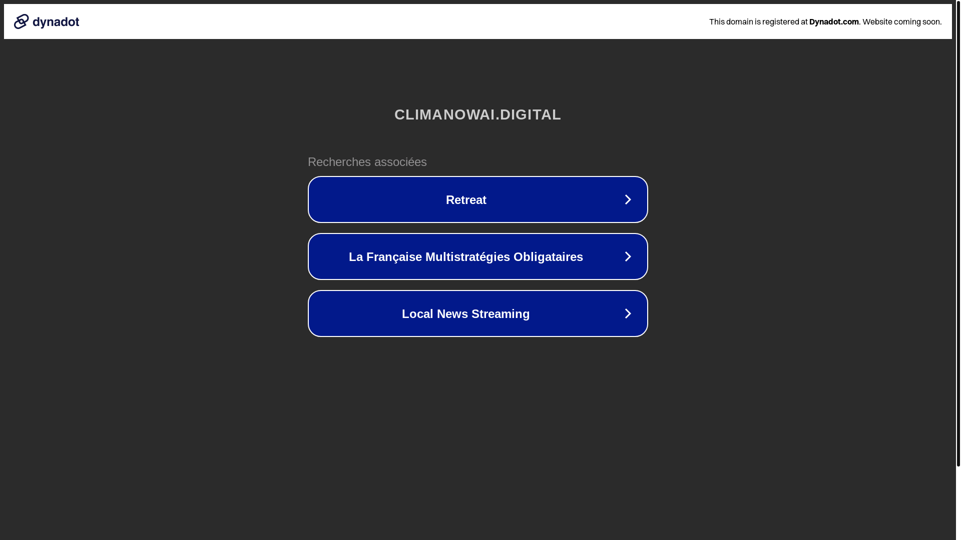 website screenshot of https://climanowai.digital/