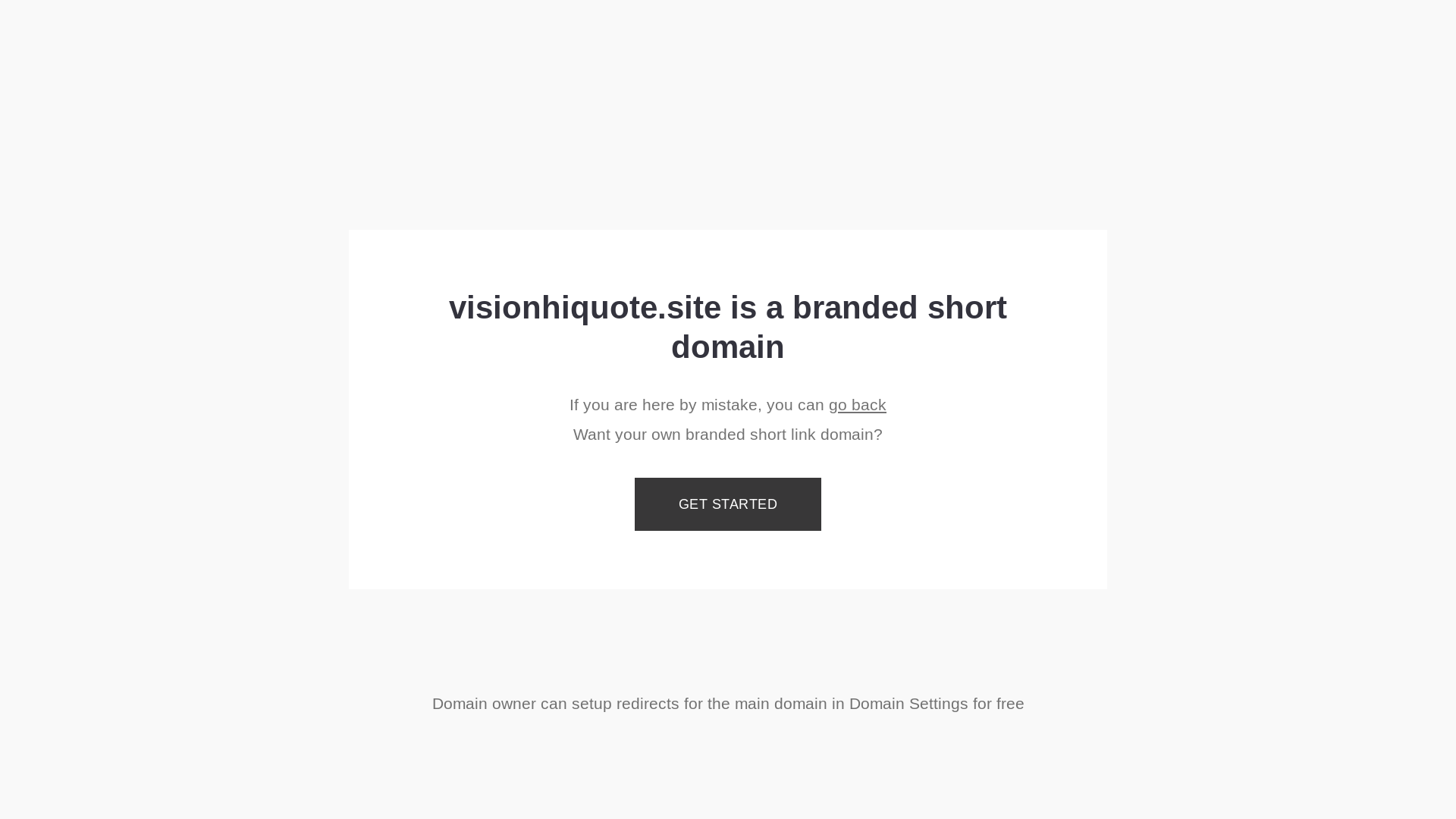 website screenshot of https://visionhiquote.site/