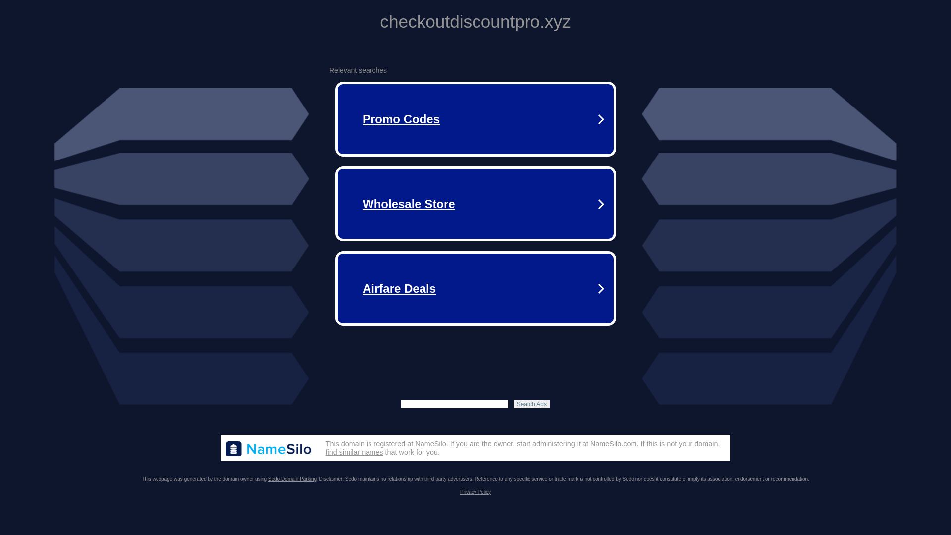 website screenshot of https://checkoutdiscountpro.xyz/