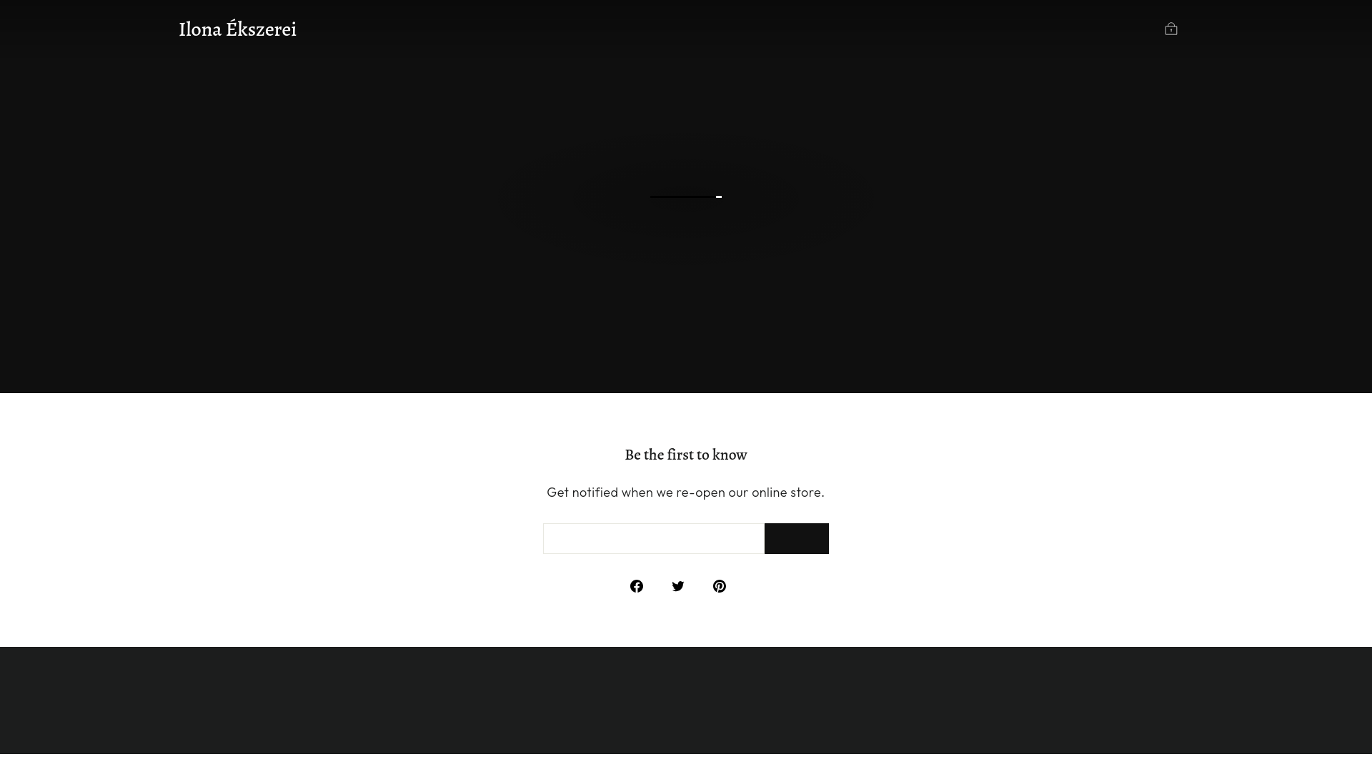website screenshot of https://ilonaekszerei.com/