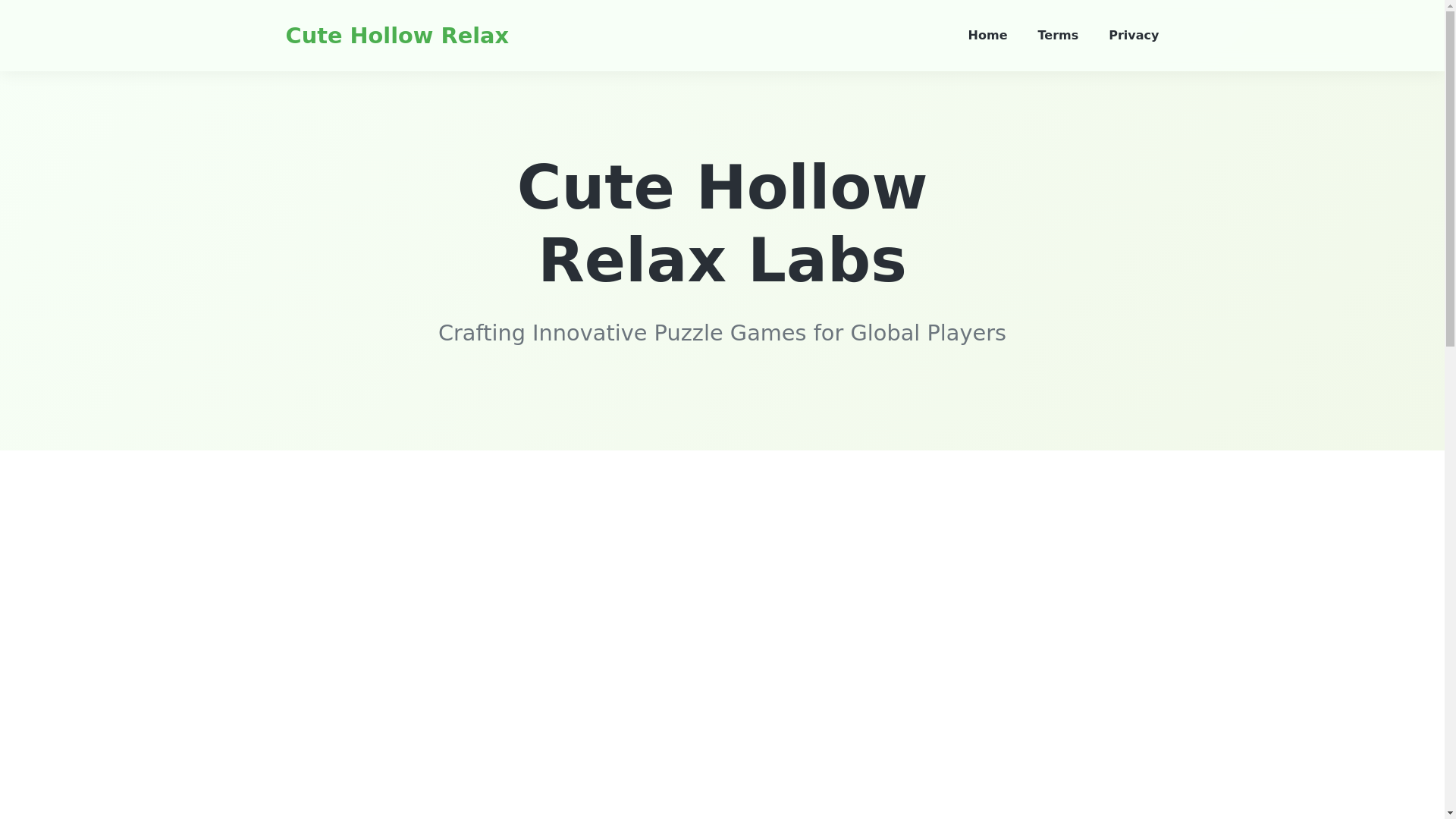 website screenshot of https://cutehollowrelaxlabs.pages.dev/