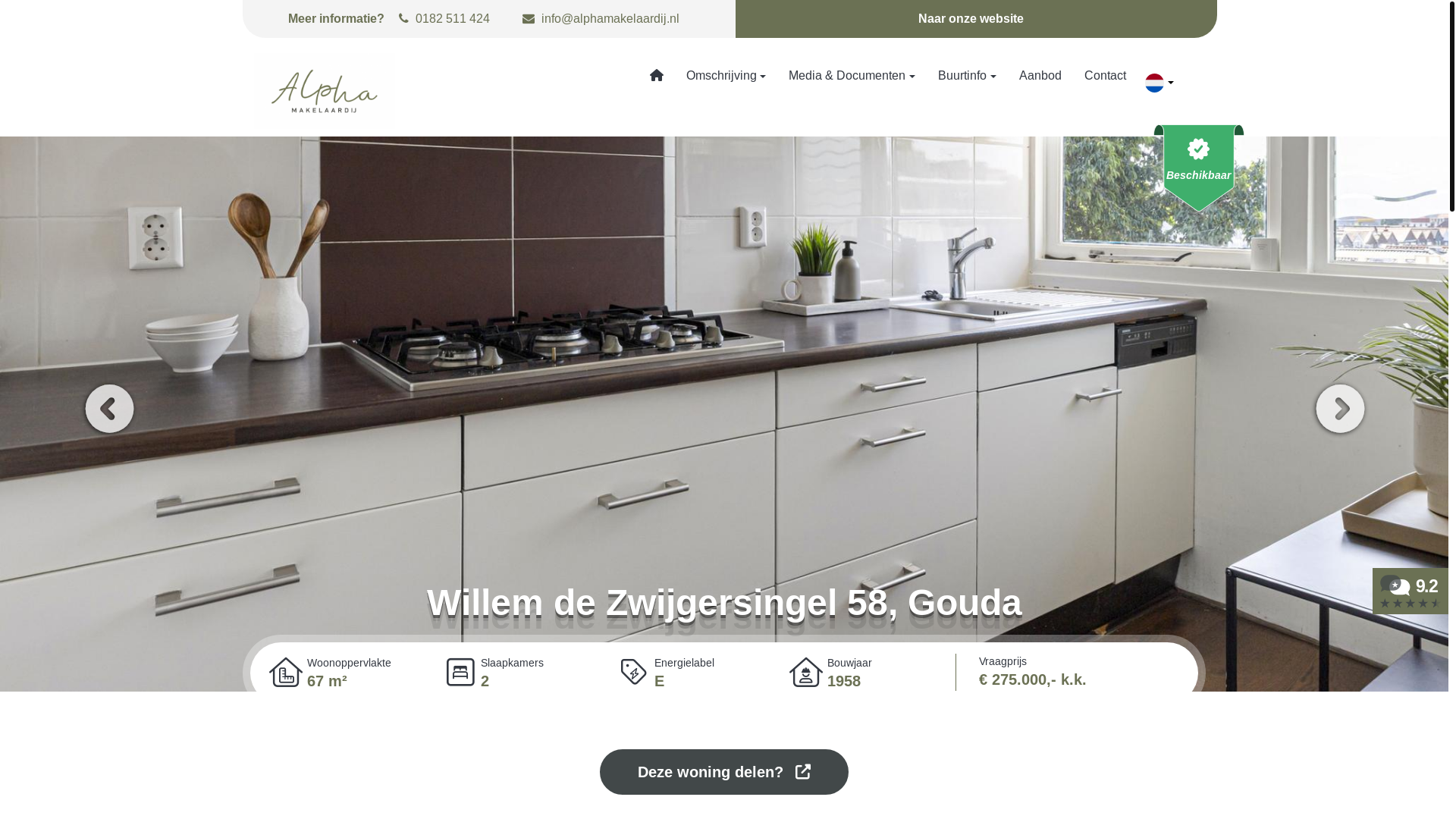 website screenshot of https://willemdezwijgersingel58.nl/