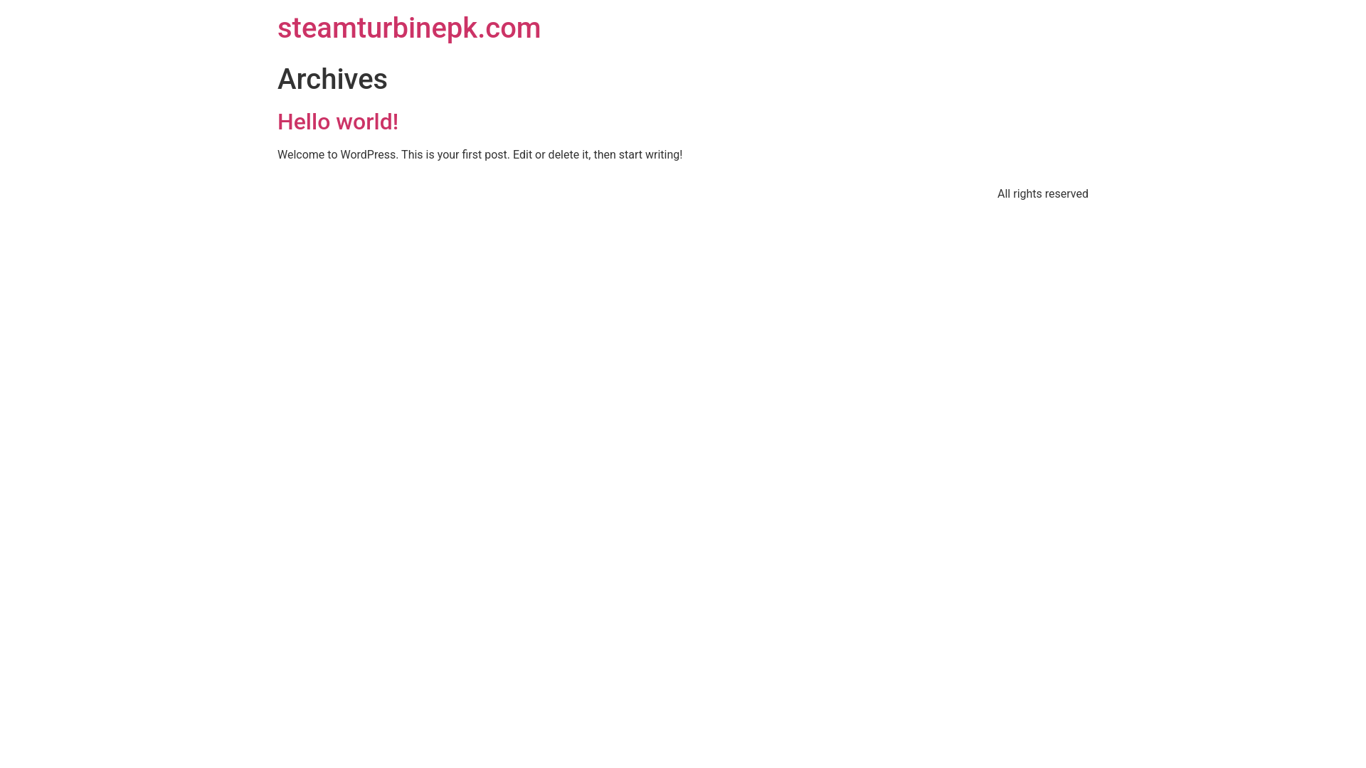 website screenshot of https://steamturbinepk.com/
