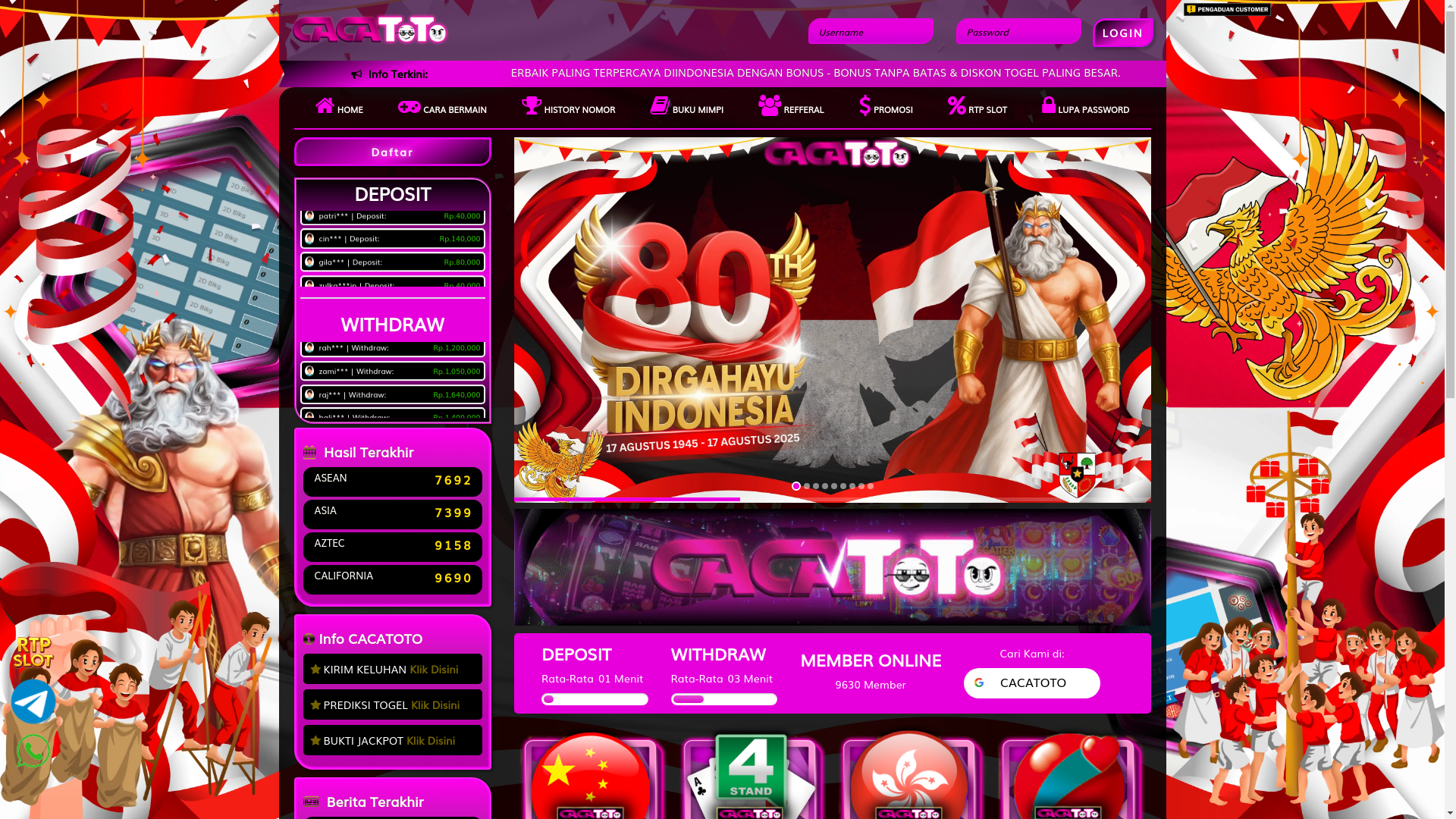 website screenshot of https://itucacatoto.net/