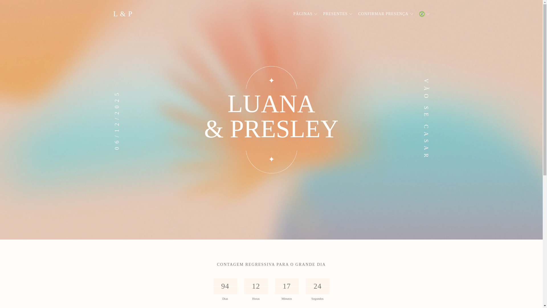 website screenshot of https://luanaepresley.com/