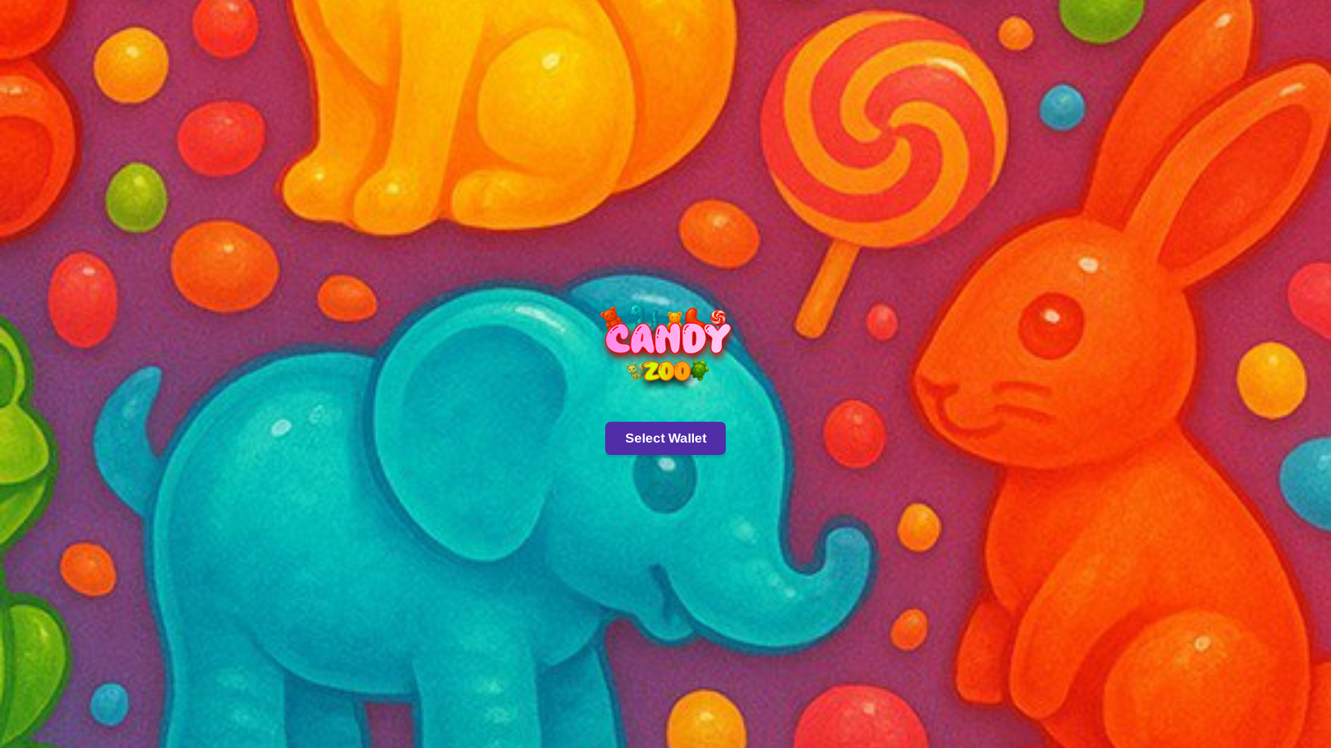 website screenshot of https://candyzoo.xyz/