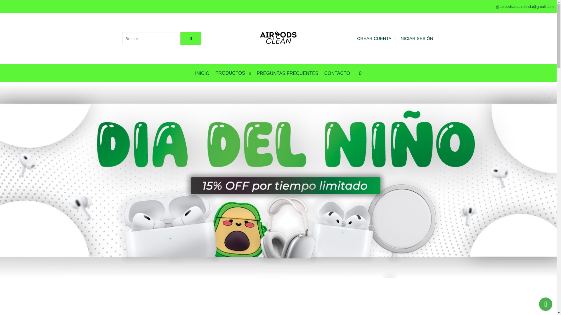 website screenshot of https://airpodsclean.com.ar/
