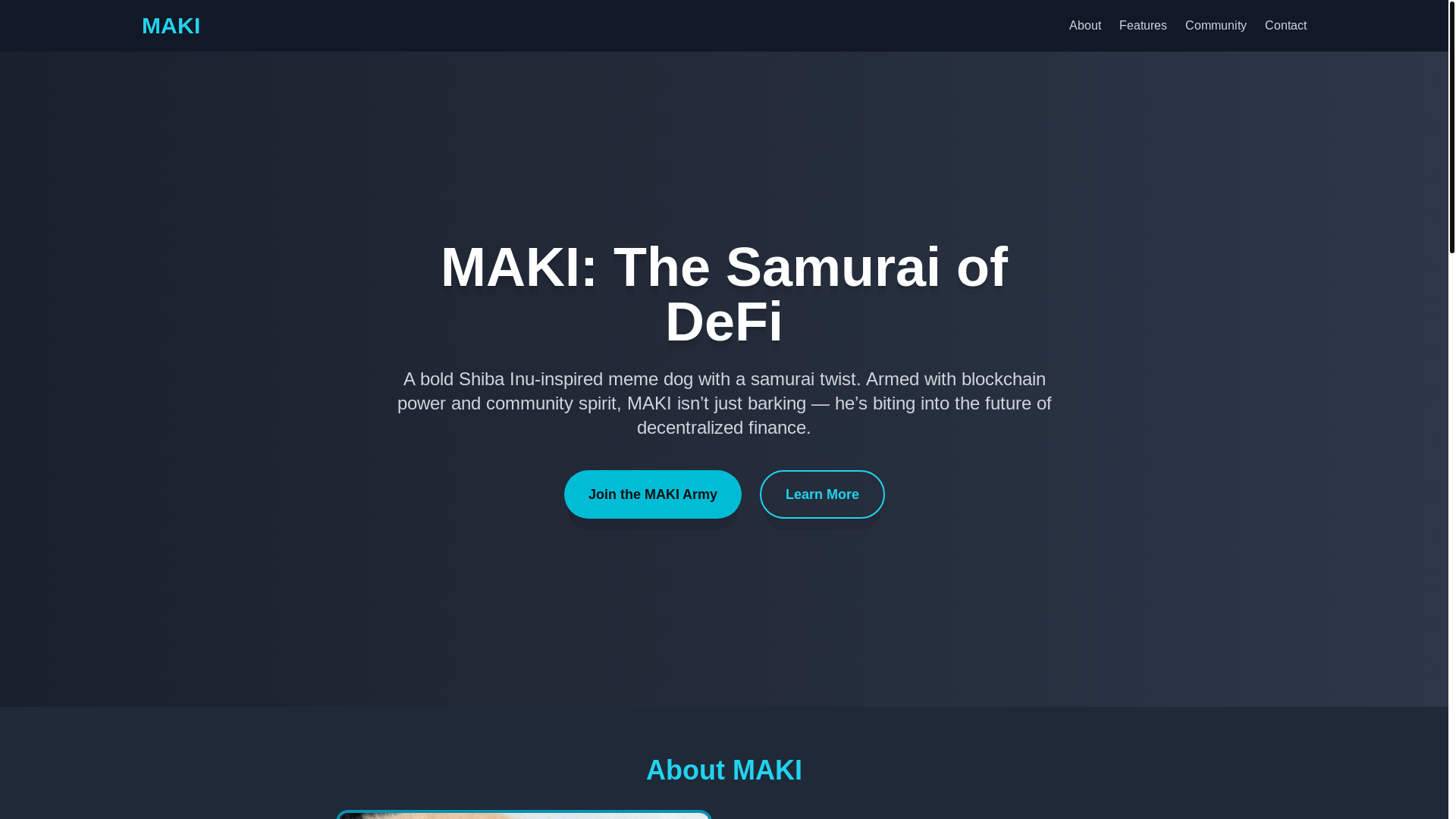 website screenshot of https://makiboy.fun/