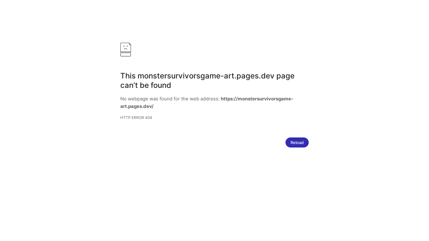 website screenshot of https://monstersurvivorsgame-art.pages.dev/
