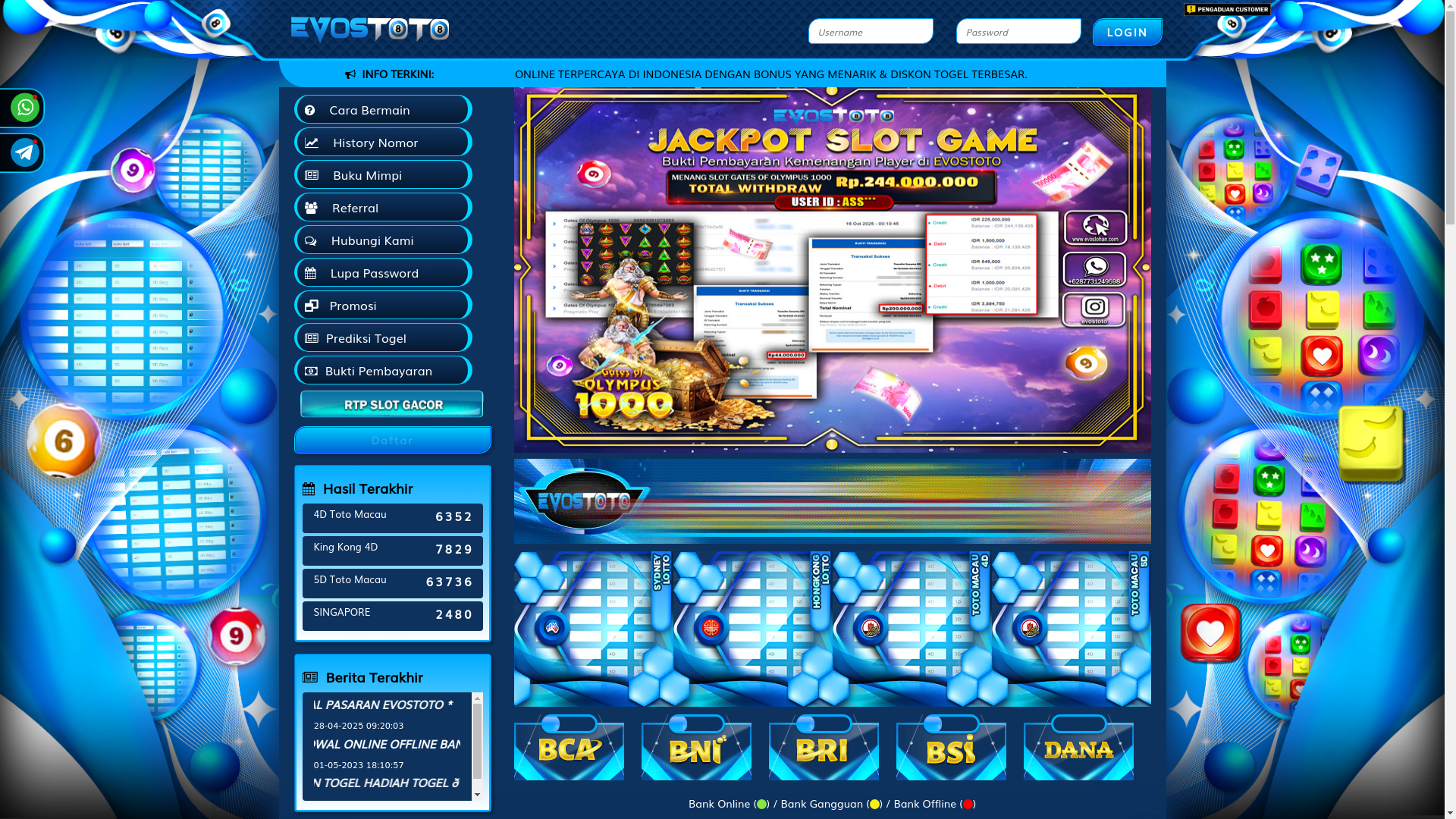 website screenshot of https://evosmonas.com/