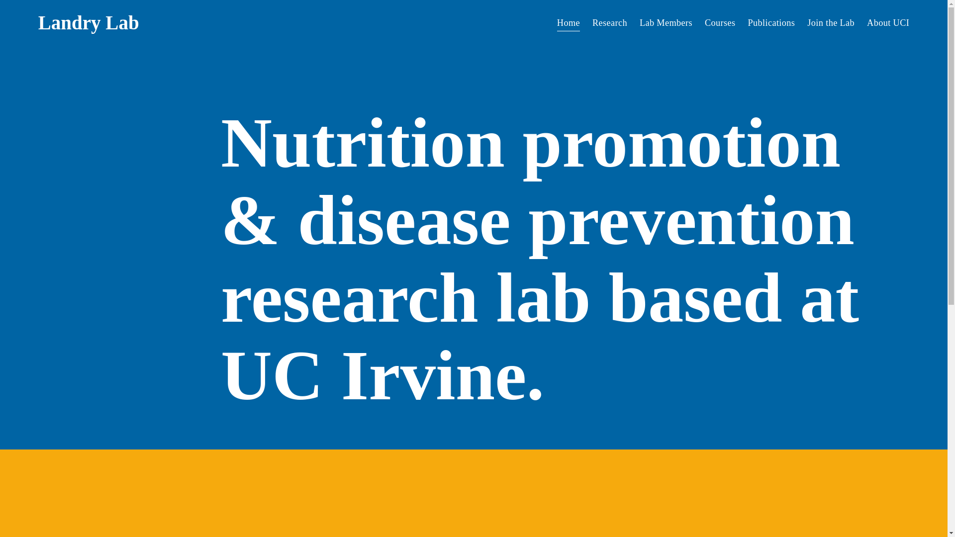 website screenshot of https://landrylab.org/